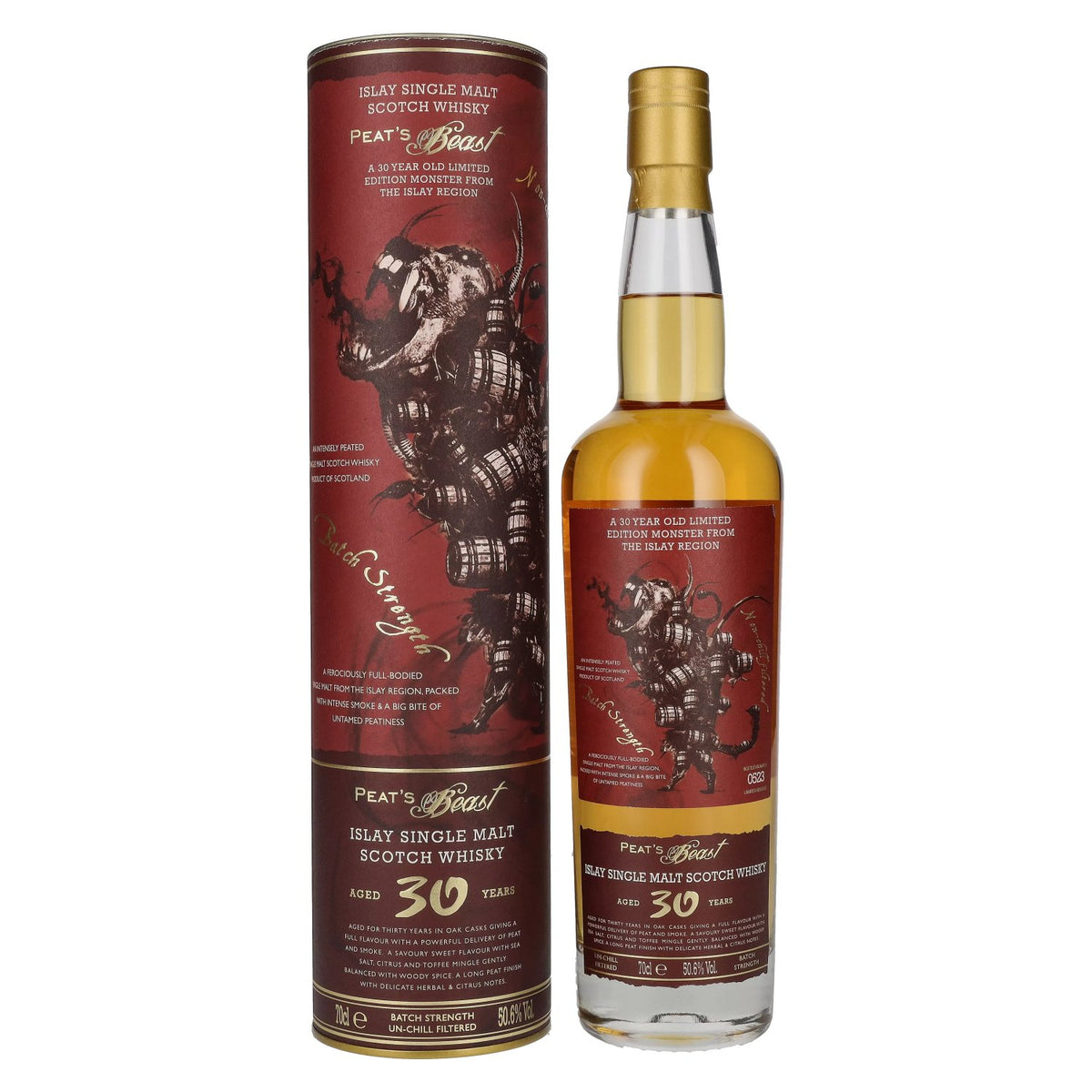 Peat's Beast 30 Years Old Islay Single Malt Limited Edition 50,6% Vol. 0,7l in Geschenkbox