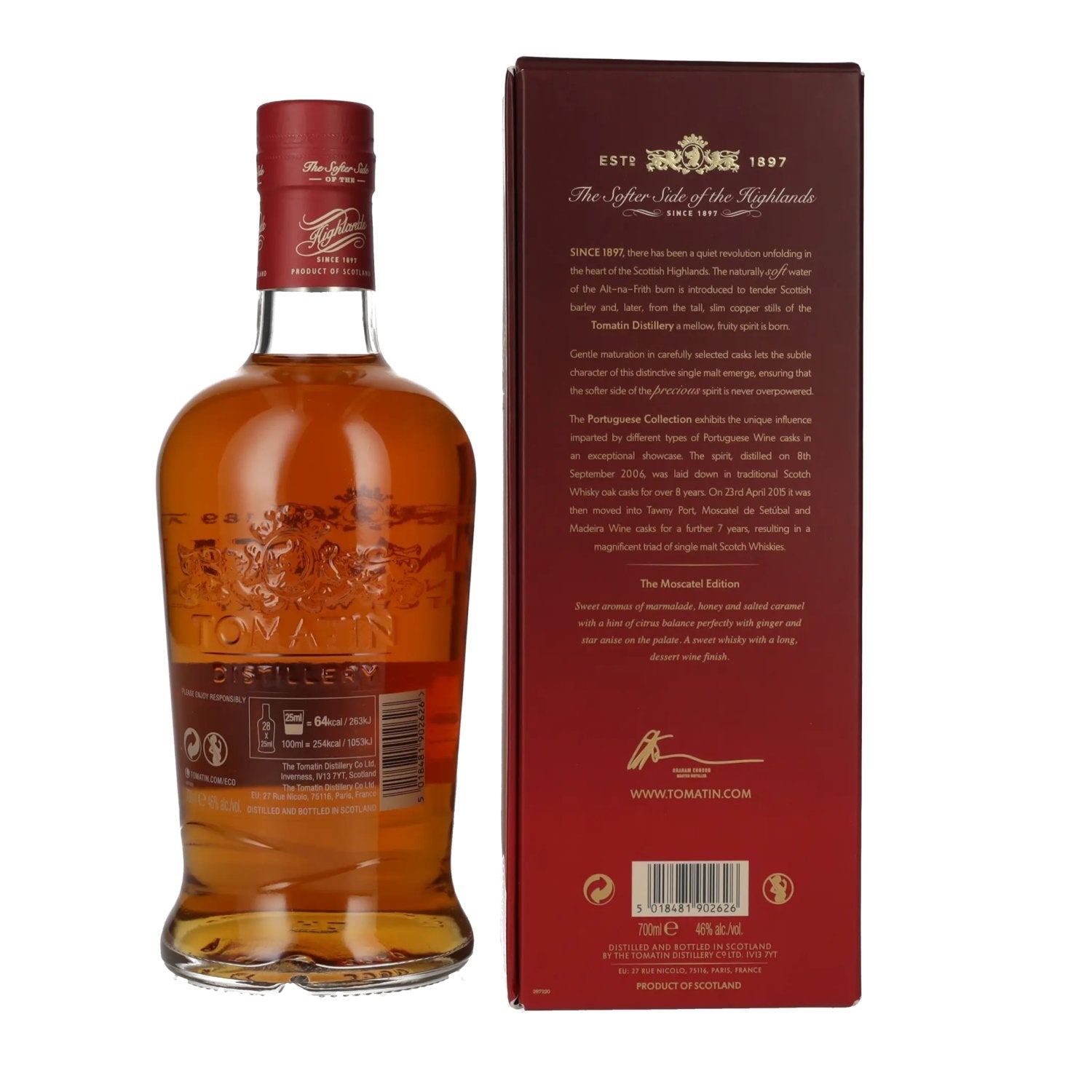Tomatin 15 Years Old Portuguese Collection MOSCATEL CASKS 2006 46% Vol. 0,7l in Geschenkbox