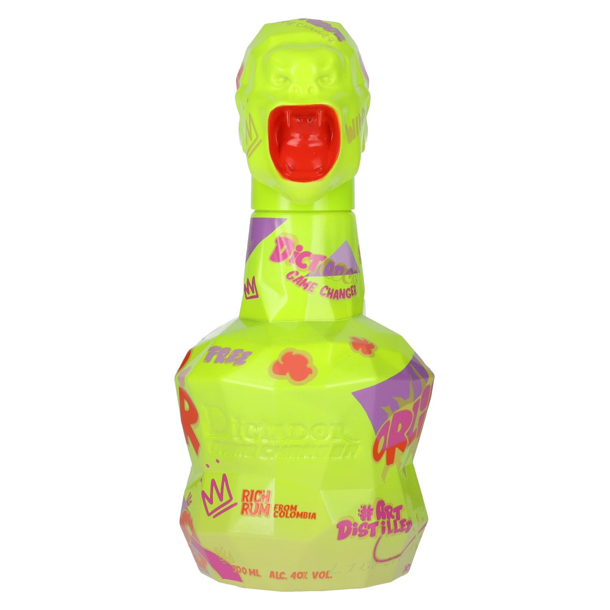 Dictador GAME CHANGER NEON &amp; YELLOW Rhum colombien 40% vol. 0,7l