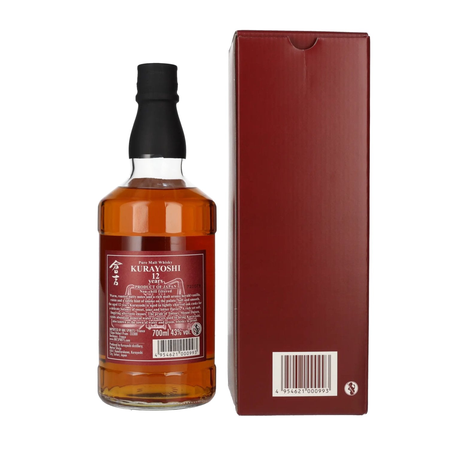 Matsui Whisky THE KURAYOSHI 12 Years Old Pure Malt Whisky 43% Vol. 0,7l in Geschenkbox
