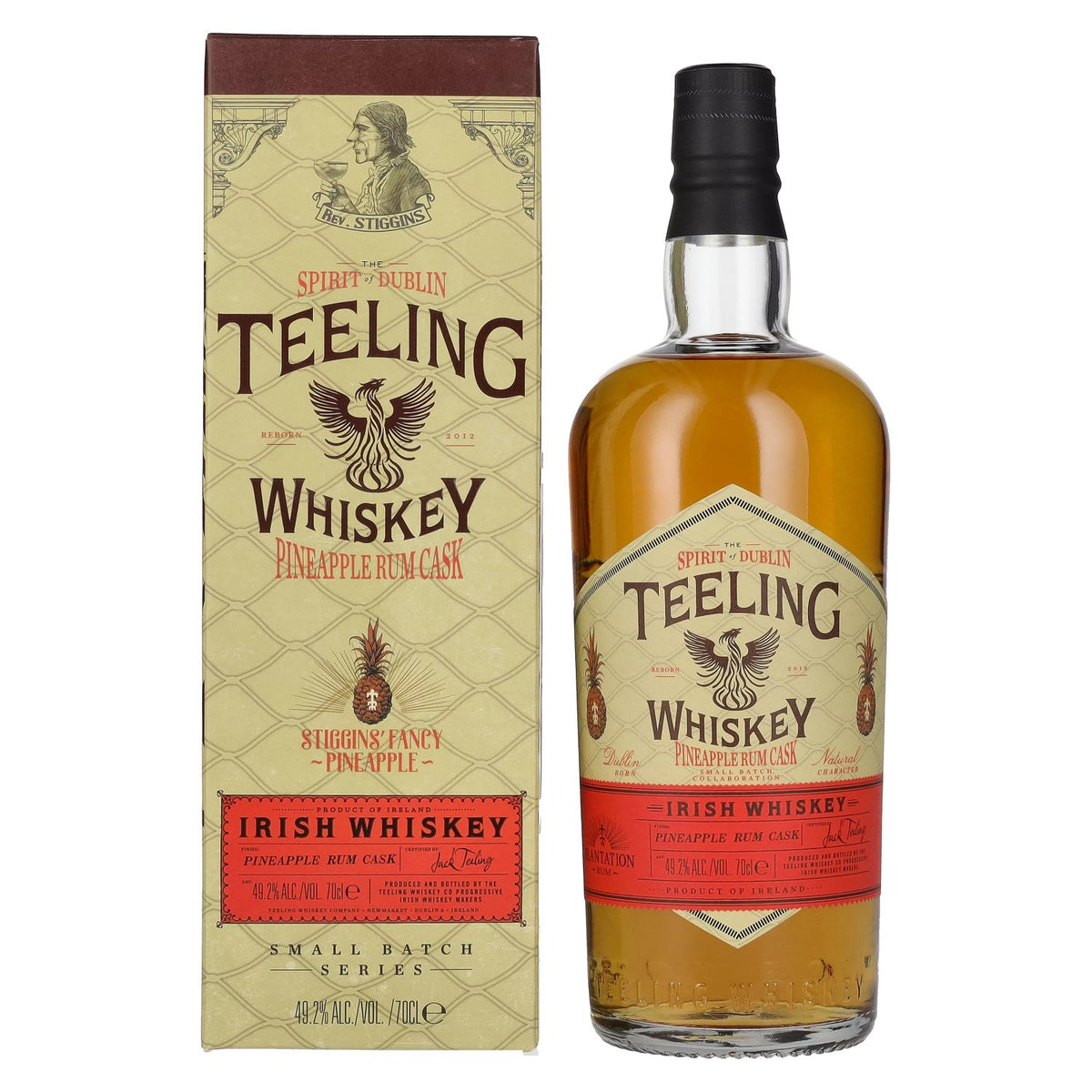 Teeling Whiskey PINEAPPLE Rum Cask Irish Whiskey 49,2% vol. 0,7l dans une boîte cadeau