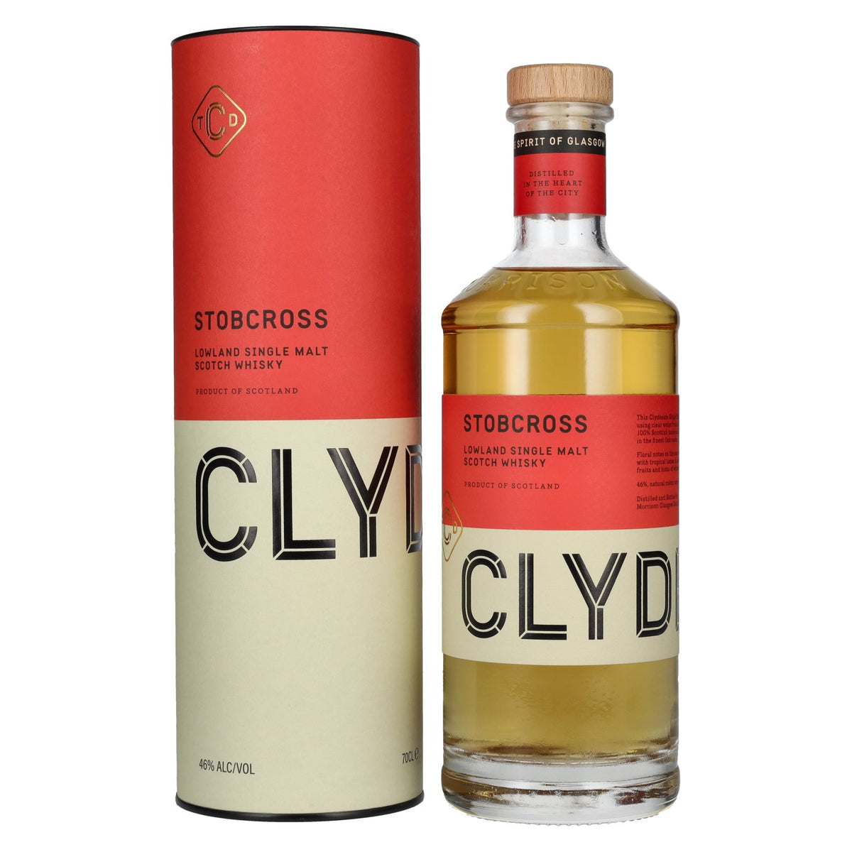 Clydeside STOBCROSS Lowland Single Malt 46% vol. 0,7l en boîte cadeau