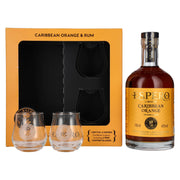Ron Espero Caribbean Orange Liqueur 40% vol. 0.7 l in a gift box with 2 glasses
