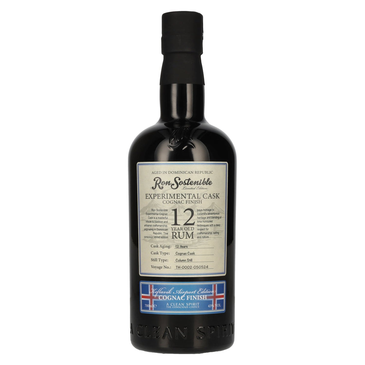 Ron Sostenible 12 Years Old Experimental Cognac Cask 43% Vol. 0,7l