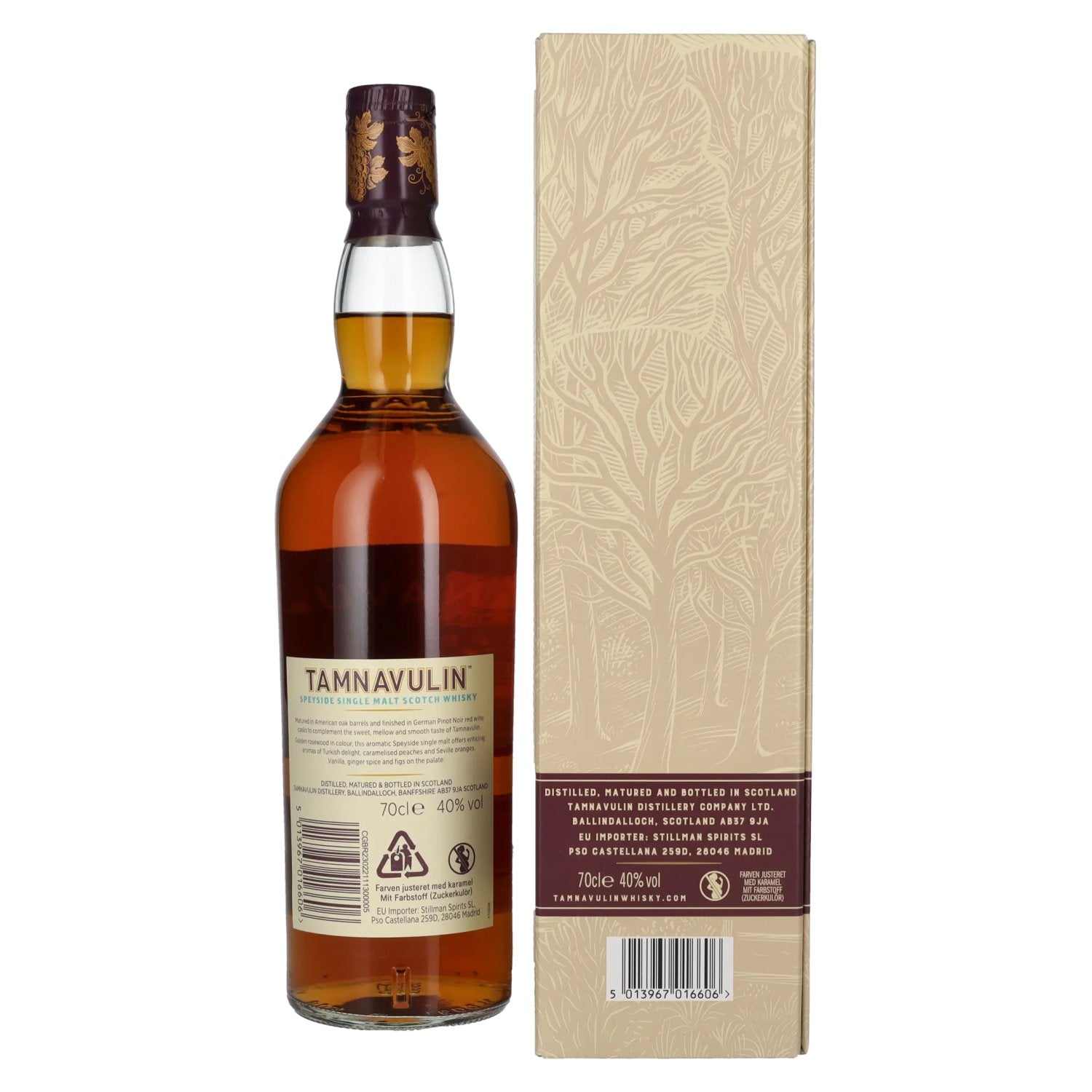 Tamnavulin GERMAN PINOT NOIR CASK Speyside Single Malt Scotch Whisky 40% Vol. 0,7l in gift box