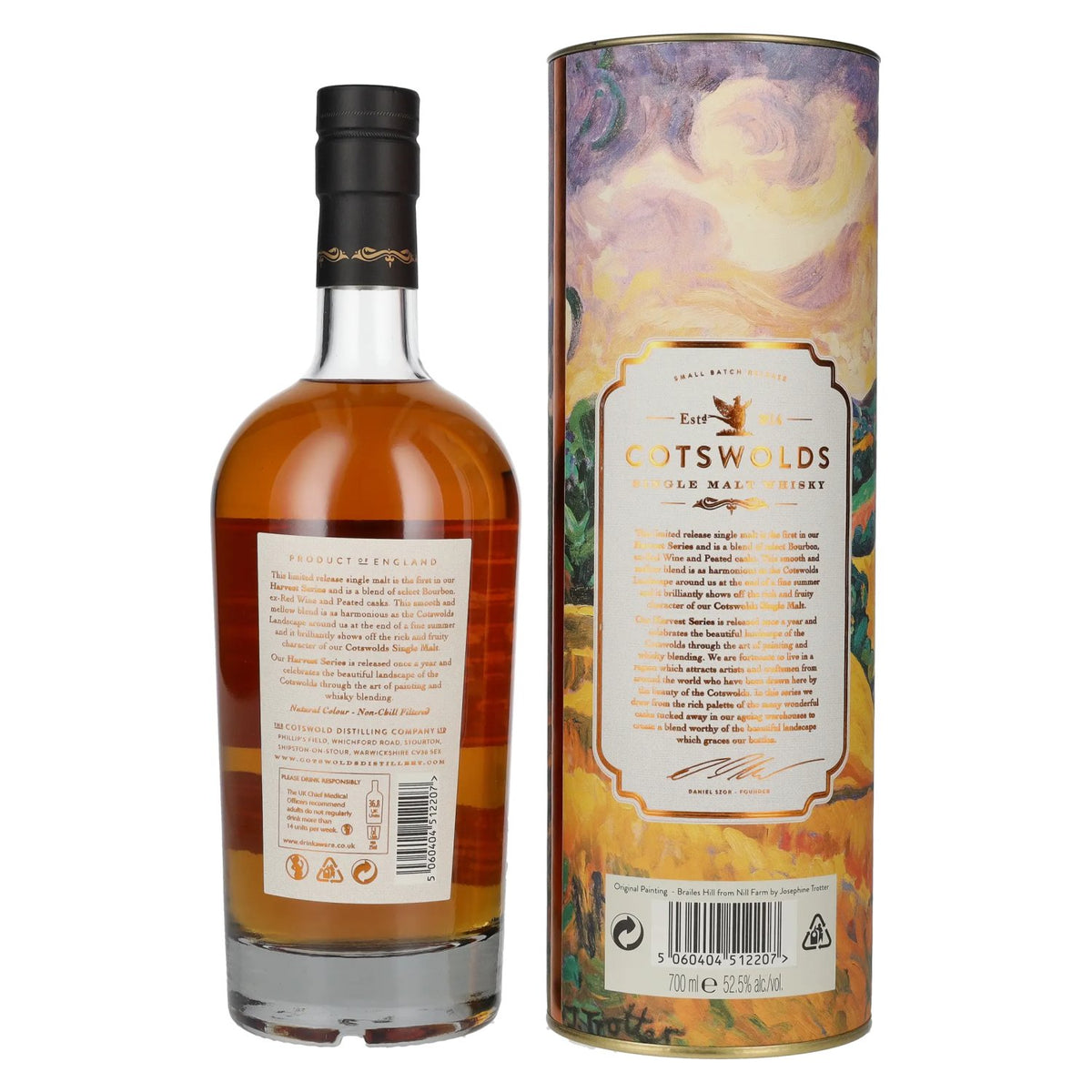 Cotswolds GOLDEN WOLD The Harvest Series Batch 01/2022 52,5% Vol. 0,7l in Geschenkbox