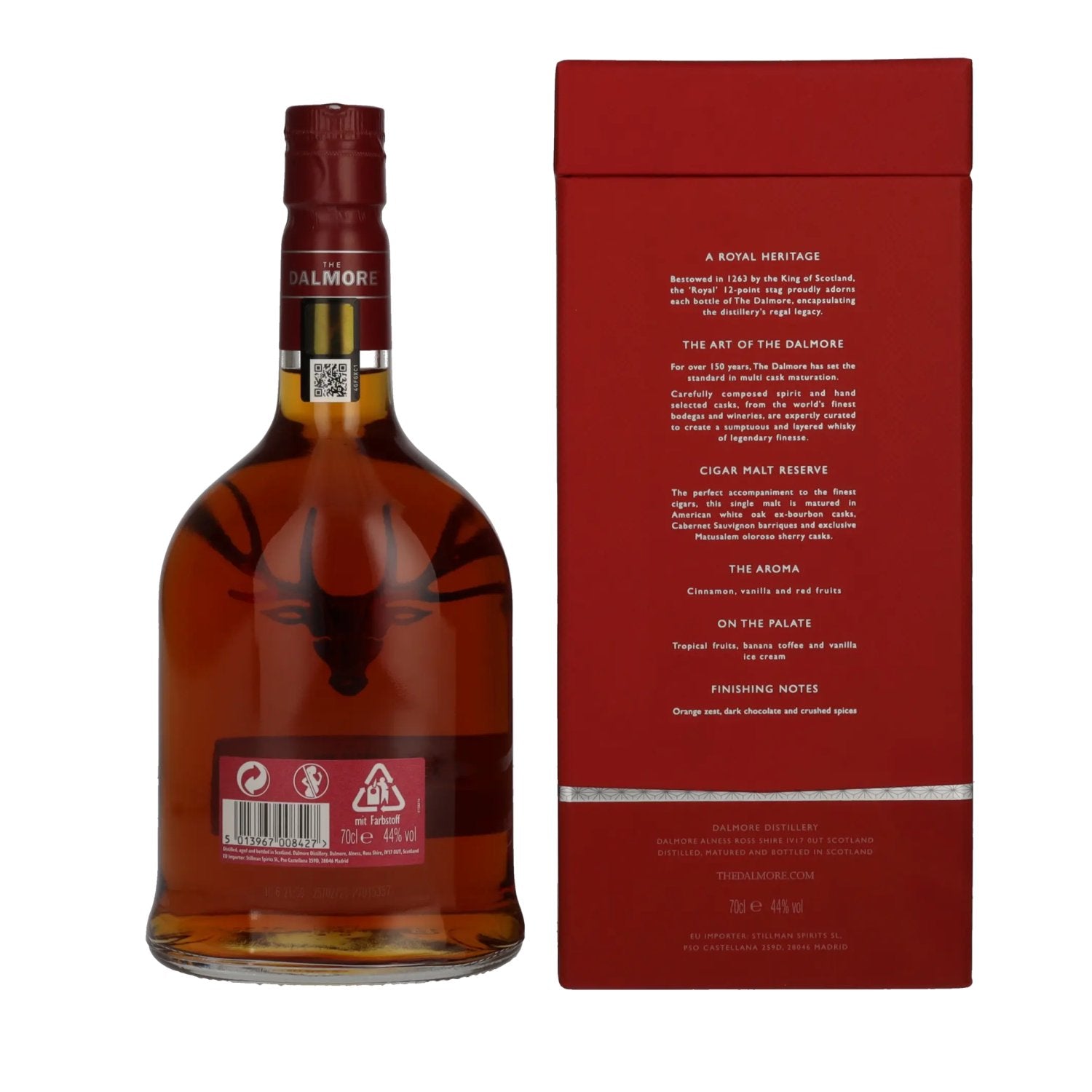 The Dalmore CIGAR MALT Reserve Highland Single Malt Scotch Whisky 44% Vol. 0,7l en coffret cadeau