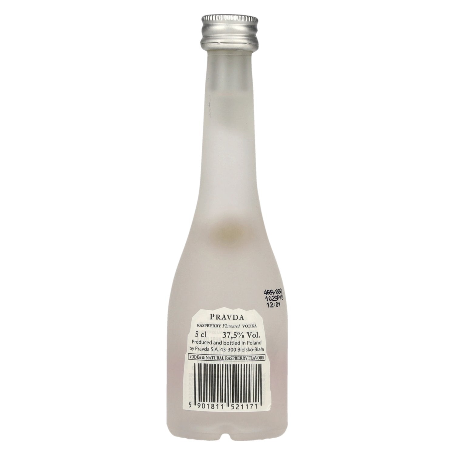 Pravda RASPBERRY Flavored Vodka 37,5% Vol. 0,05l