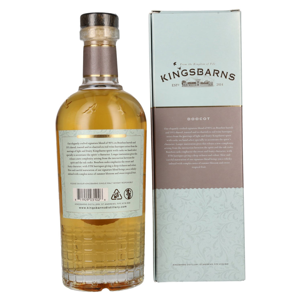 Kingsbarns DOOCOT Lowland Single Malt Scotch Whisky 46% Vol. 0,7l in Geschenkbox