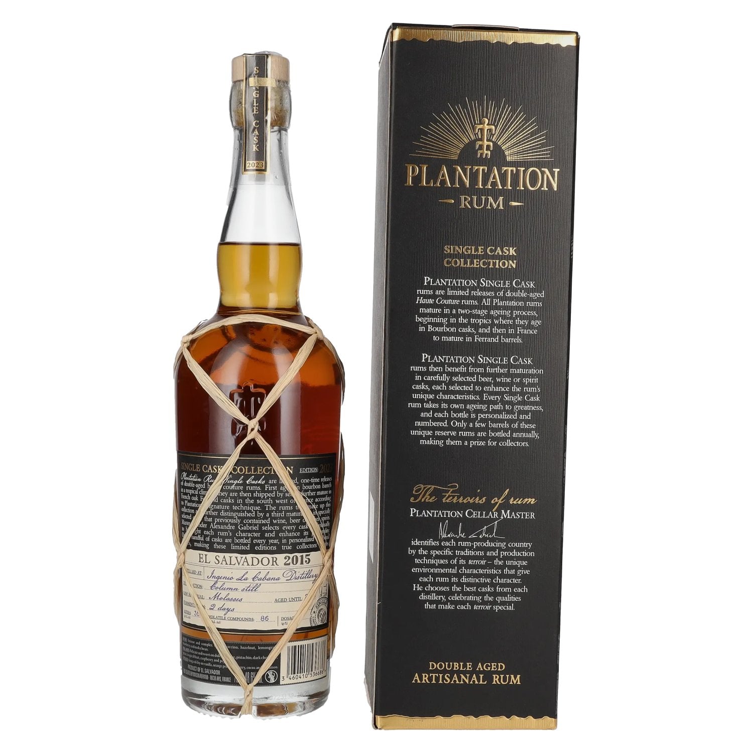 Plantation Rum EL SALVADOR 2015 Pineau des Charentes Finish by delicando 2023 48,6% Vol. 0,7l in Geschenkbox