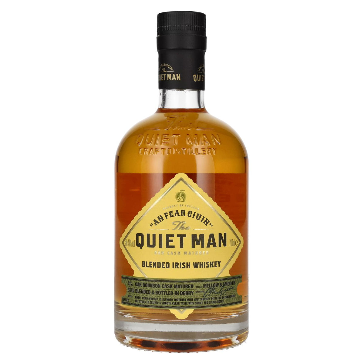 The Quiet Man Irish Whiskey AN FEAR CIUIN Traditional Blended Irish Whiskey 40% vol. 0.7l