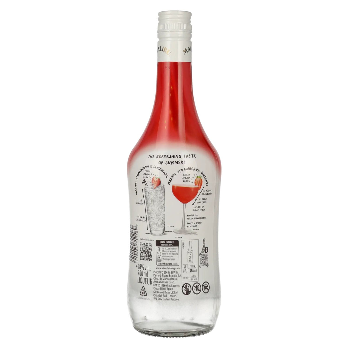 Malibu Strawberry Liqueur 18% Vol. 0,7l