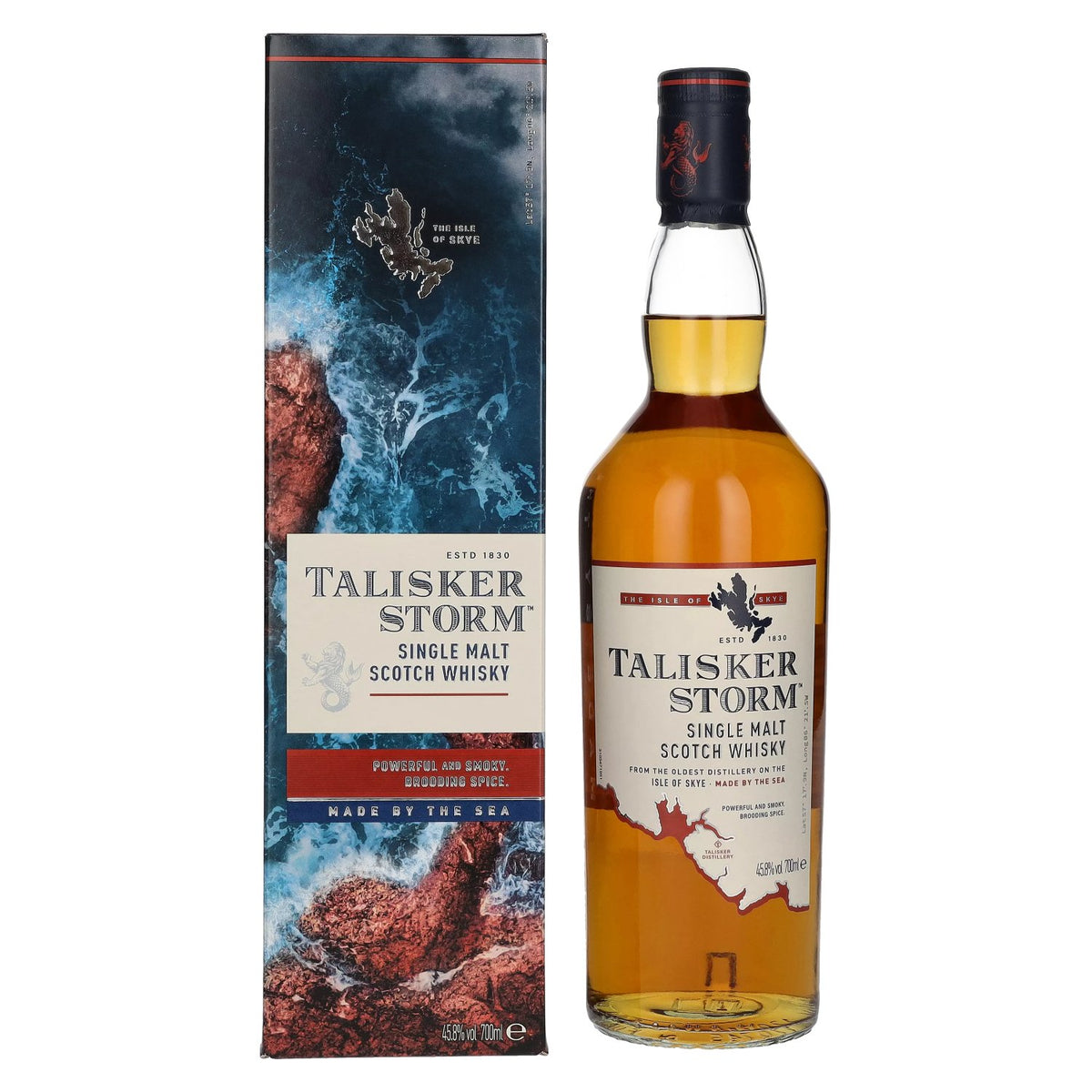 Talisker Storm Single Malt Scotch Whisky 45,8% vol. 0,7l en coffret cadeau