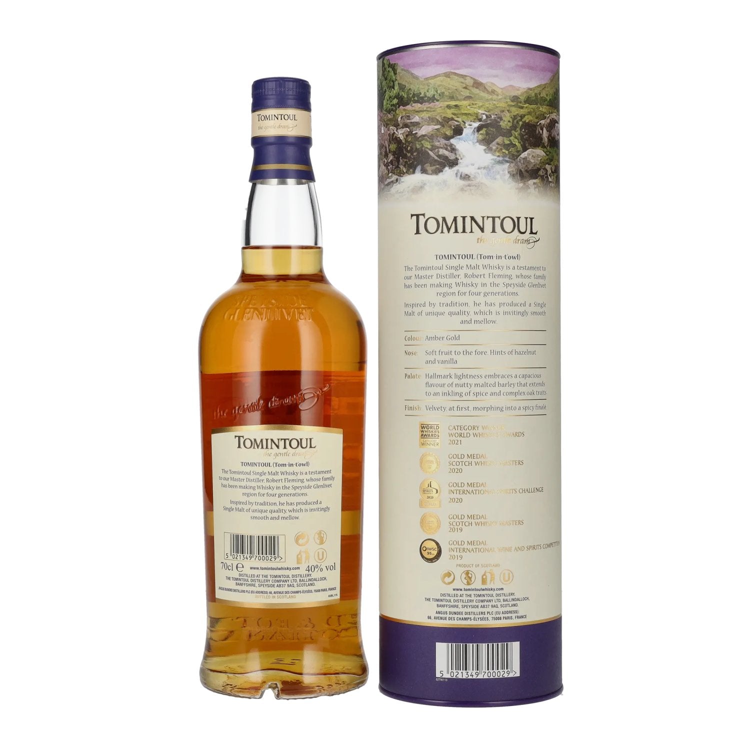 Tomintoul 16 Years Old Single Malt Scotch Whisky 40% Vol. 0,7l in Geschenkbox