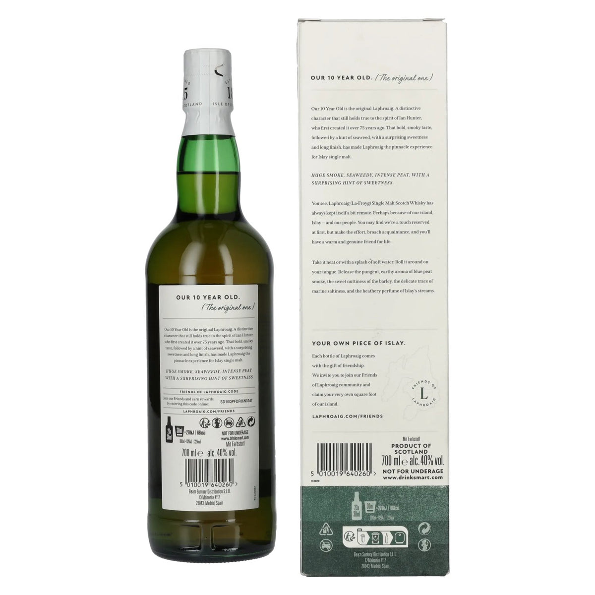 Laphroaig 10 Years Old 40% Vol. 0,7l in gift box