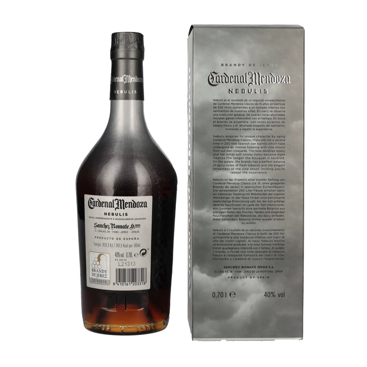 Cardenal Mendoza NEBULIS Rare Cask Finished 40% Vol. 0,7l in gift box