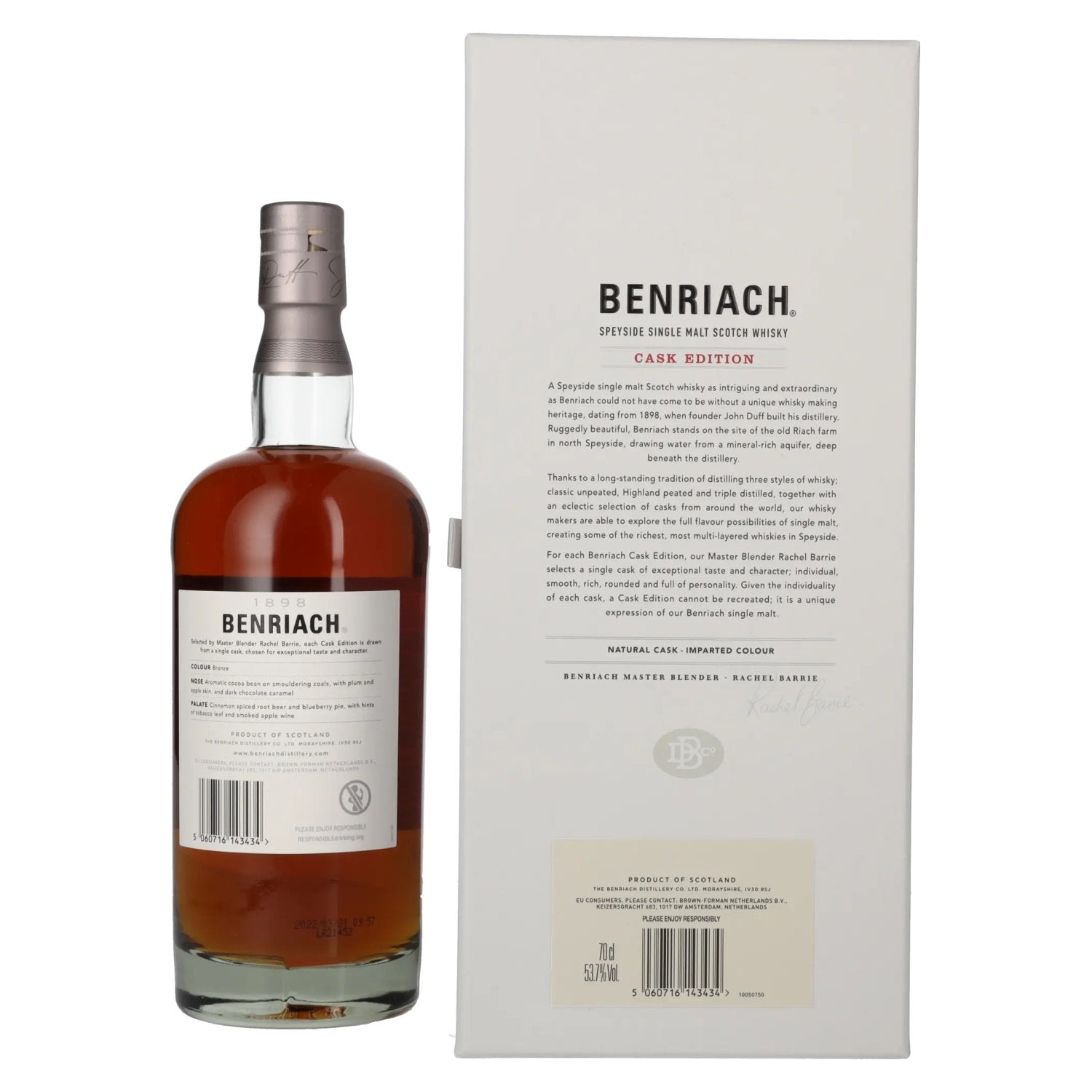 Benriach 27 Years Old CASK EDITION Pedro Ximénez Vintage 1994 53,7% Vol. 0,7l in gift box