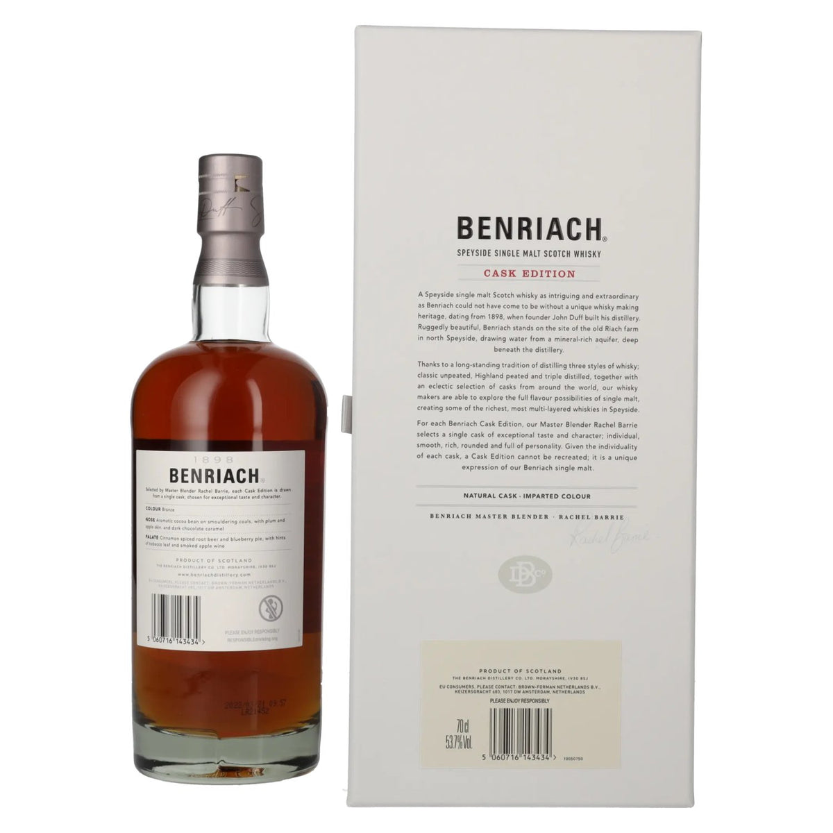Benriach 27 Years Old CASK EDITION Pedro Ximénez Vintage 1994 53,7% Vol. 0,7l in Geschenkbox