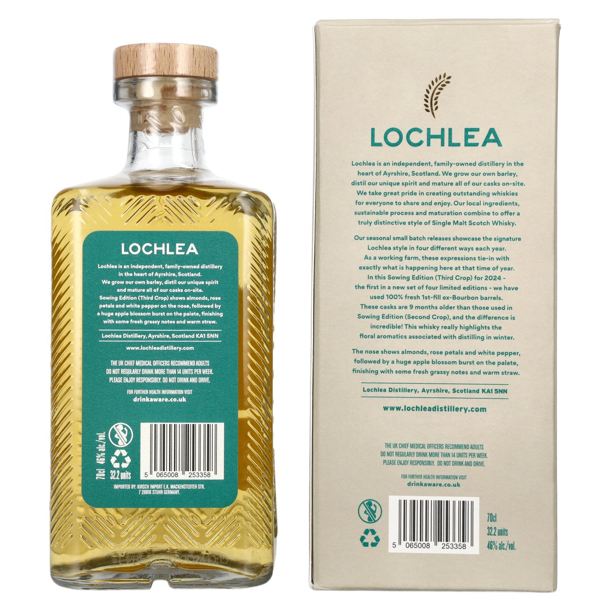 Lochlea SOWING EDITION Third Crop Single Malt Scotch Whisky 46% Vol. 0,7l in Geschenkbox