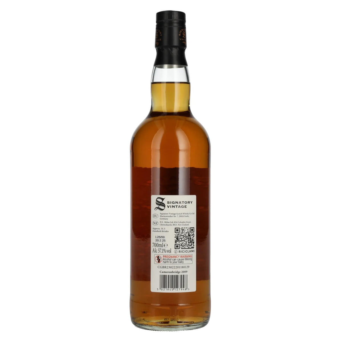 Signatory Vintage 100 Proof Edition CAMERONBRIDGE 16 Years Old Single Grain #3 2009 57,1% Vol. 0,7l