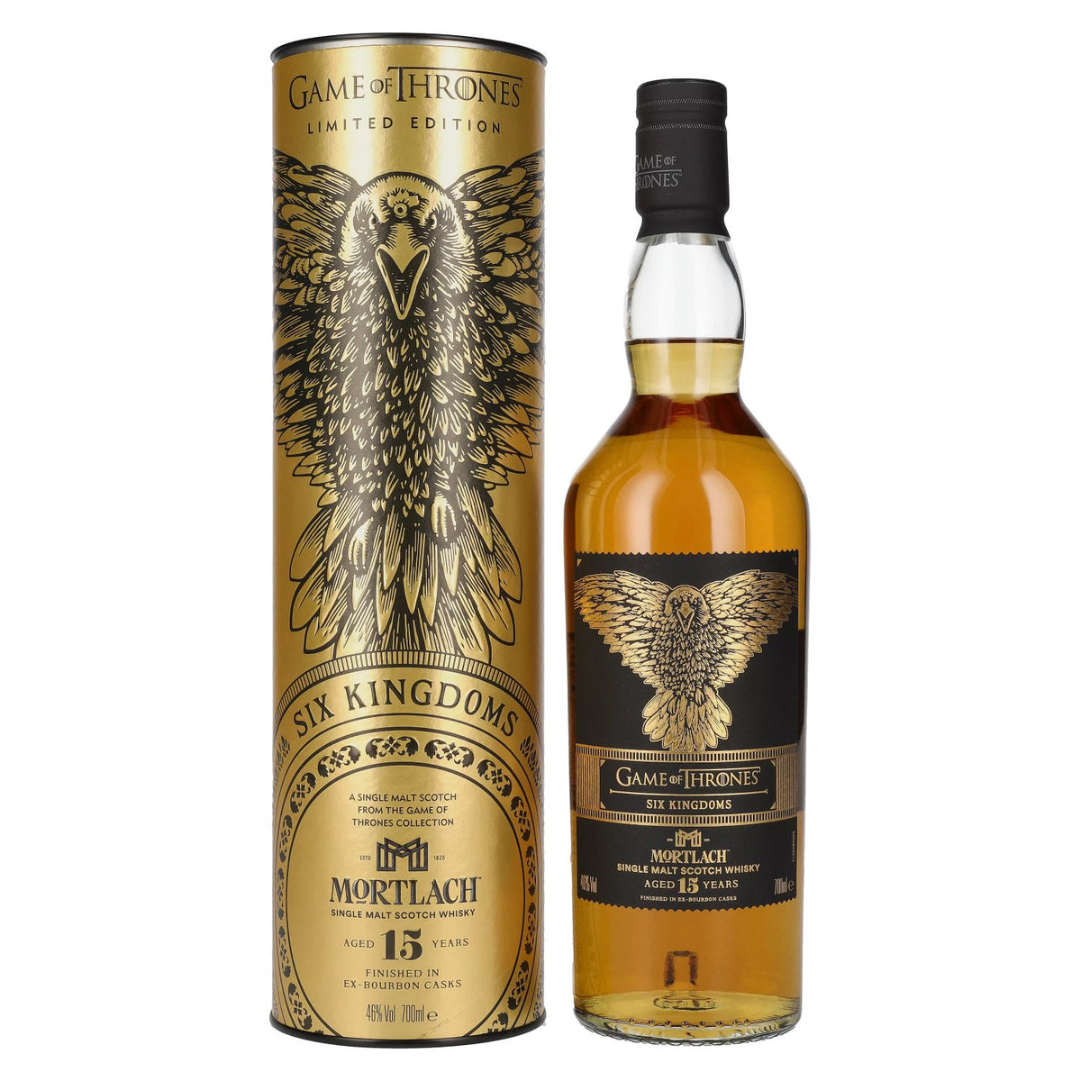 Mortlach 15 Years Old GAME OF THRONES Six Kingdoms Limited Edition 46% Vol. 0,7l in gift box