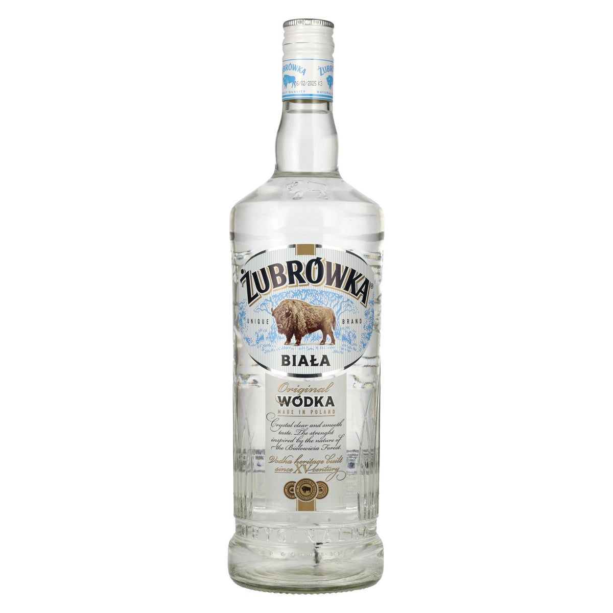 Zubrowka BIALA The Original Vodka 40% vol. 1 litre