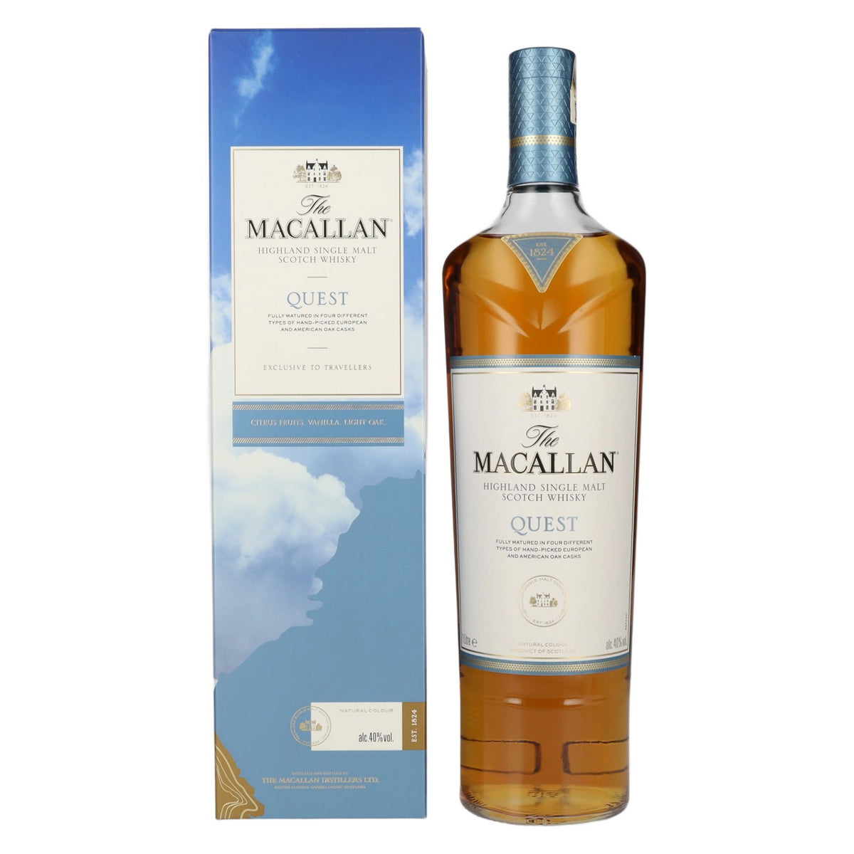 The Macallan QUEST Highland Single Malt 40% Vol. 1l en coffret cadeau