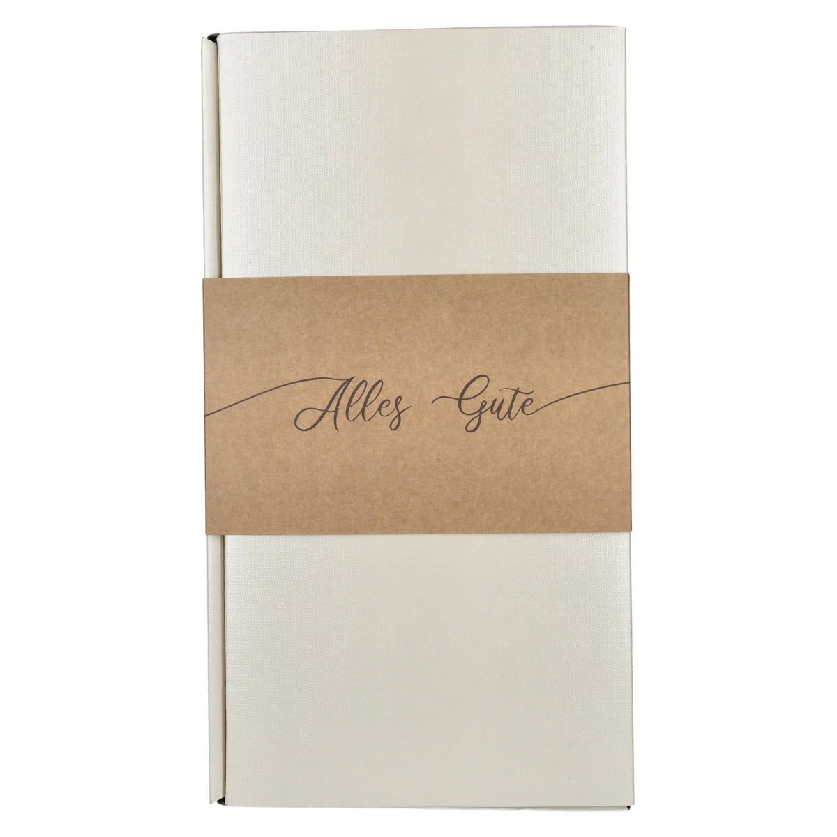 Wrap-around label: ‘All the Best’ for a gift box for two
