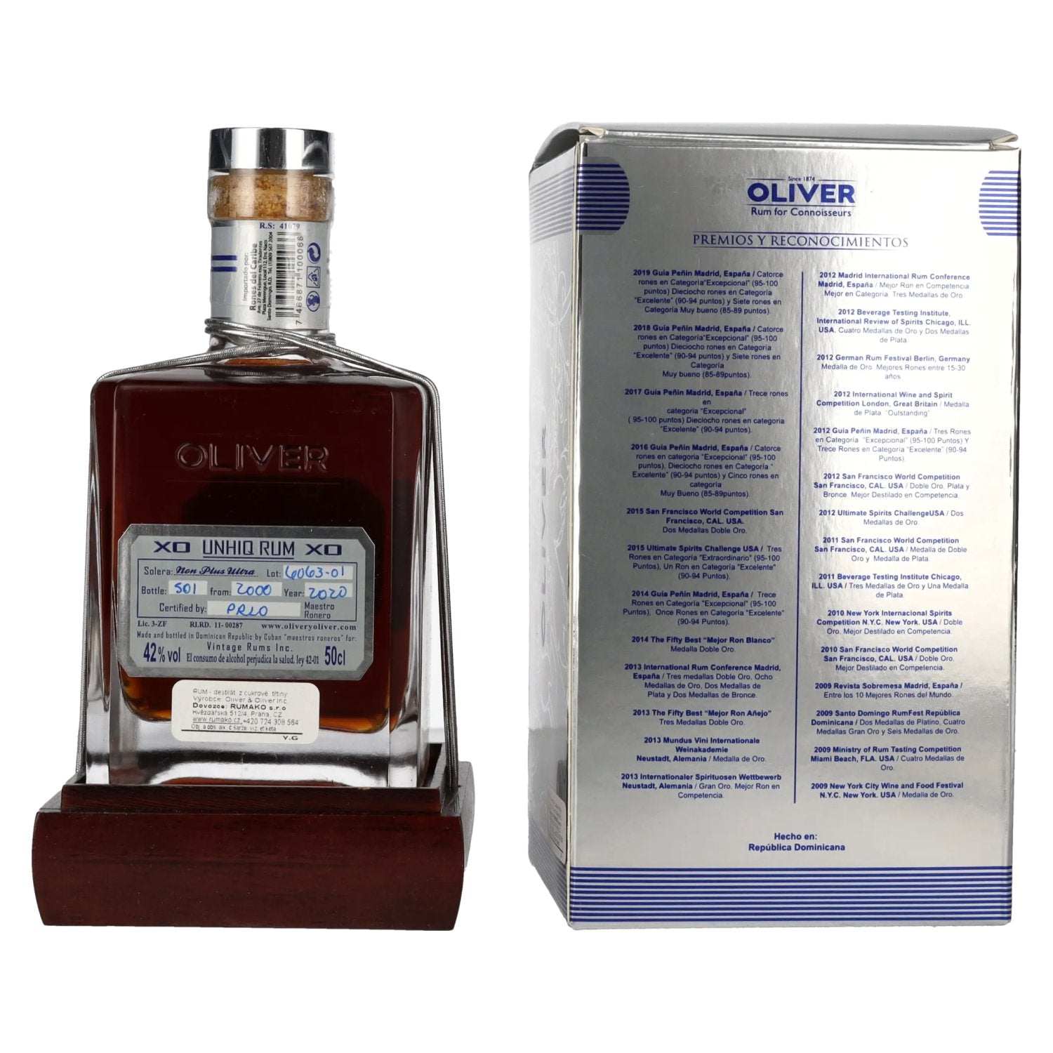Unhiq XO Unique Malt Rum 42% Vol. 0,5l in Geschenkbox