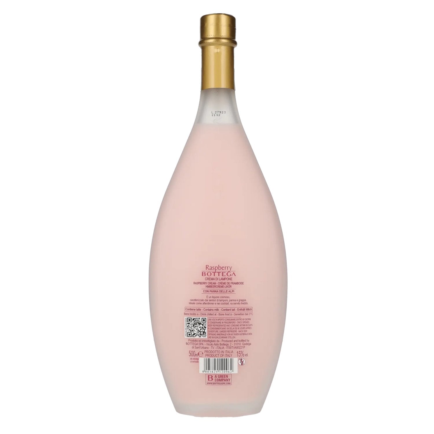 Bottega RASPBERRY Crema di Lamponie Panna 15% Vol. 0,5l