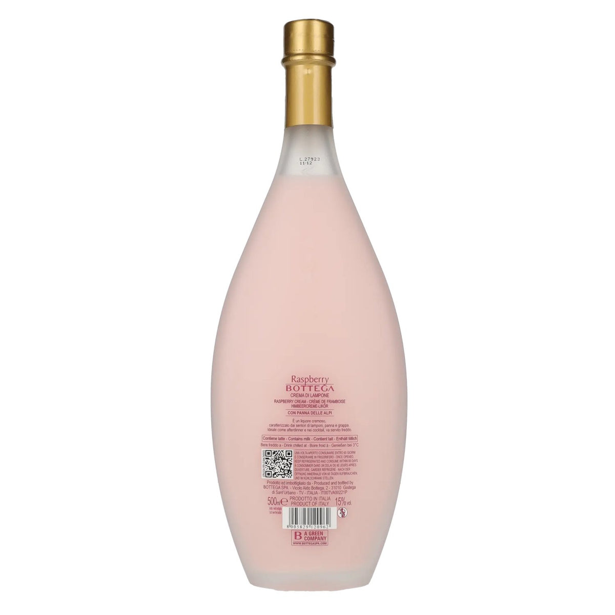 Bottega RASPBERRY Crema di Lamponie Panna 15% vol. 0,5l