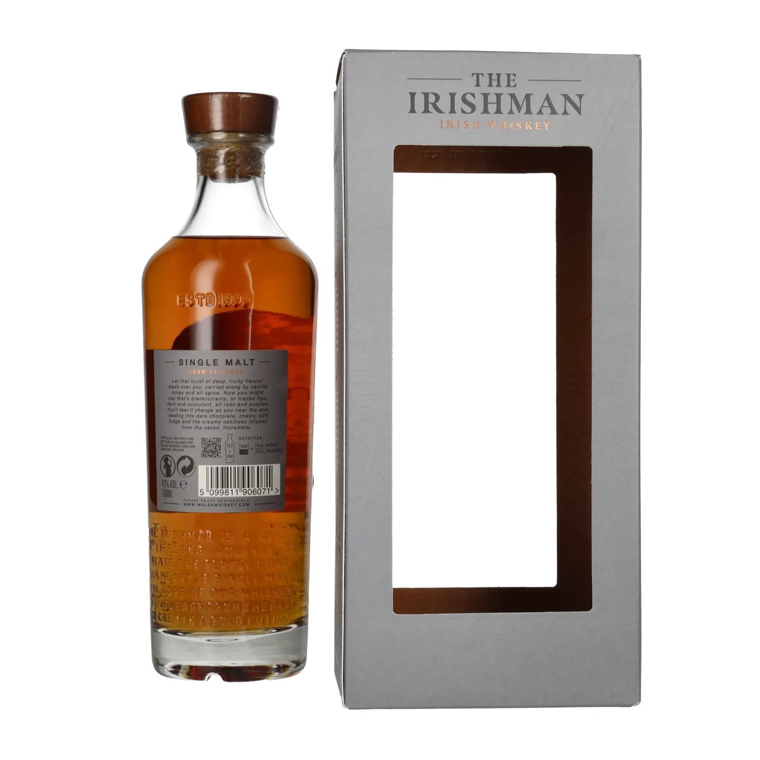 The Irishman 12 Years Old Single Malt Irish Whiskey 43% Vol. 0,7l in Geschenkbox