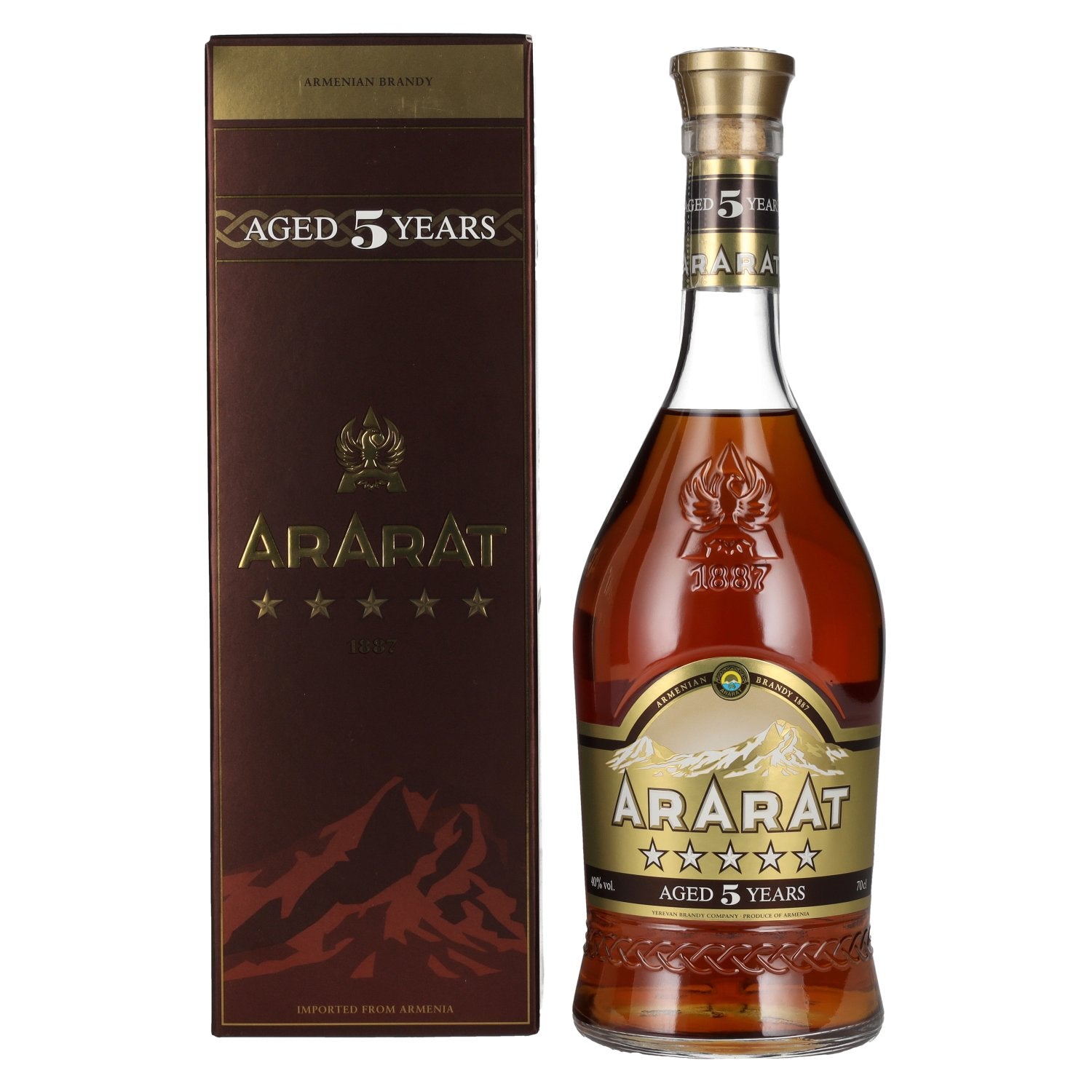 Ararat 5 ans d'âge 40% vol. 0,7l en coffret cadeau