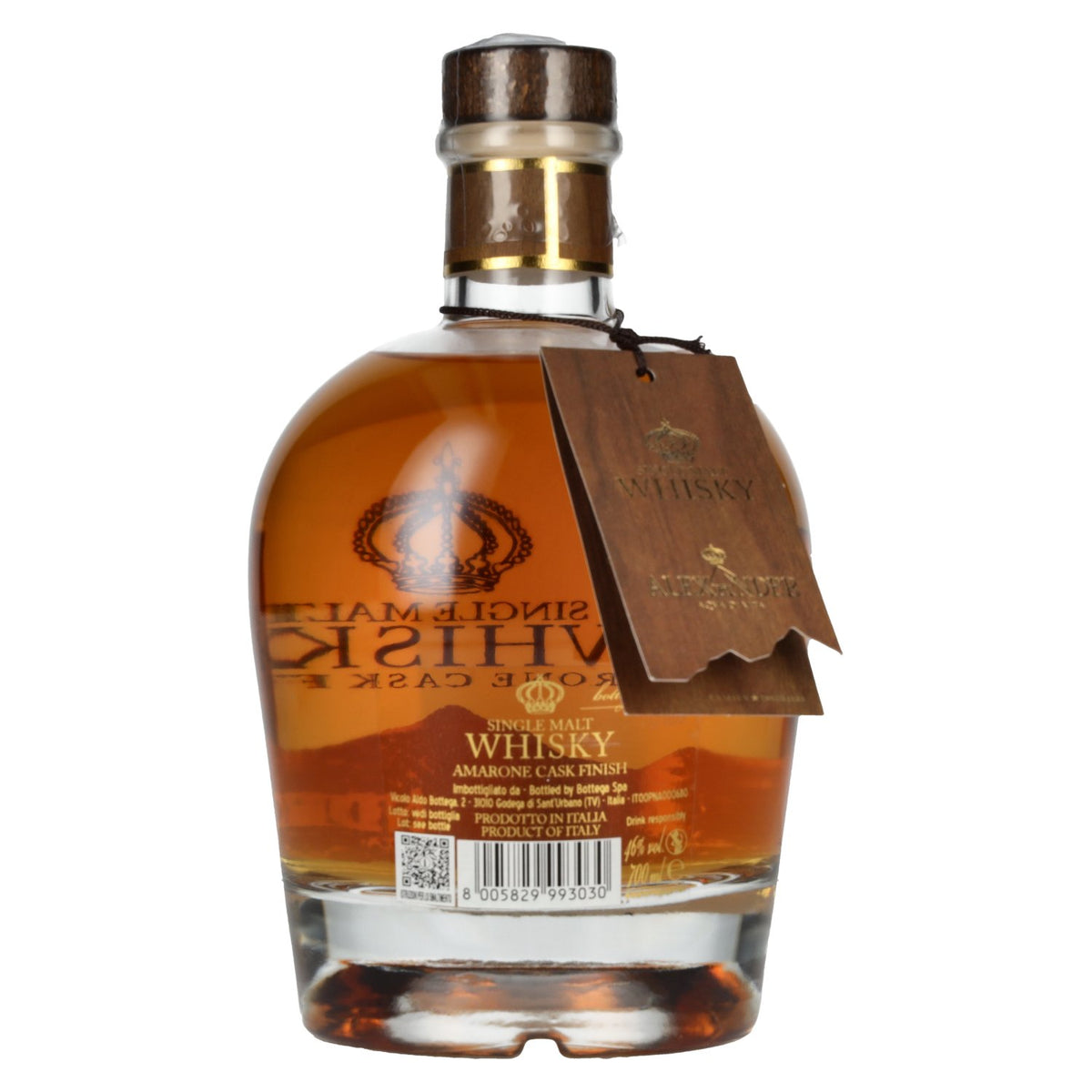 Bottega ALEXANDER Aqva Di Vita Amarone Cask Finish Single Malt Whisky 46% ABV 0.7l