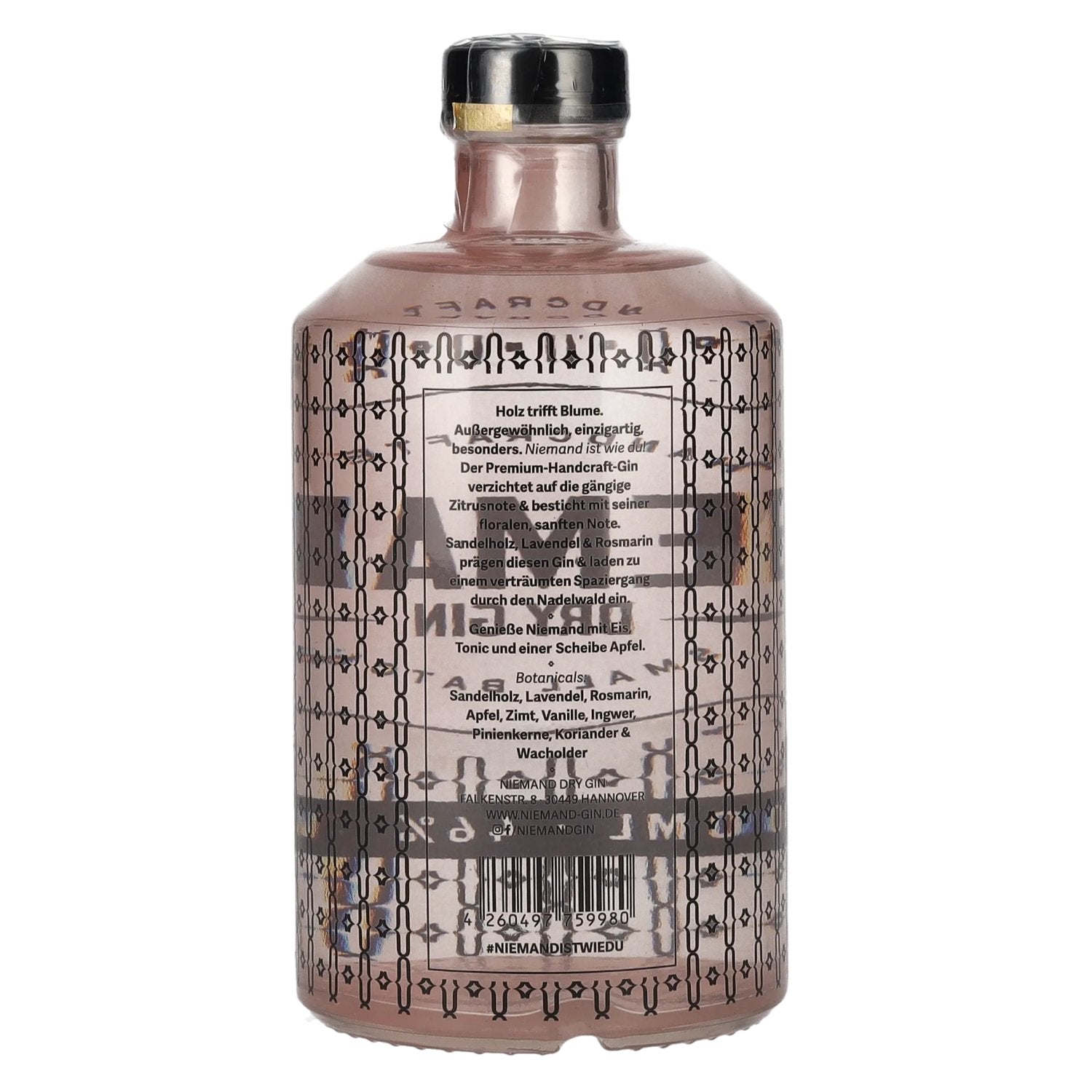 Niemand Dry Gin Small Batch 46% Vol. 0,5l
