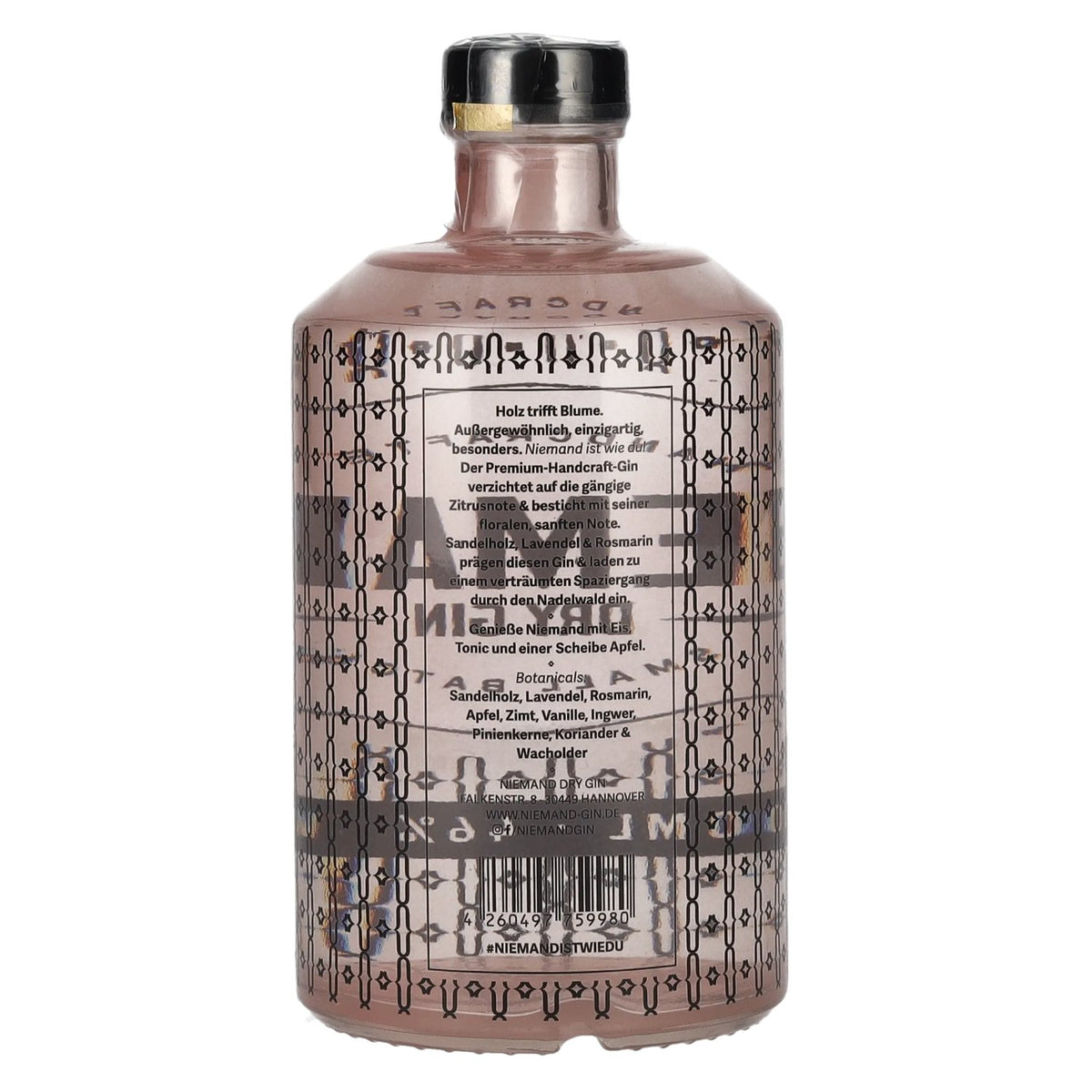 Niemand Dry Gin Small Batch 46% Vol. 0,5l