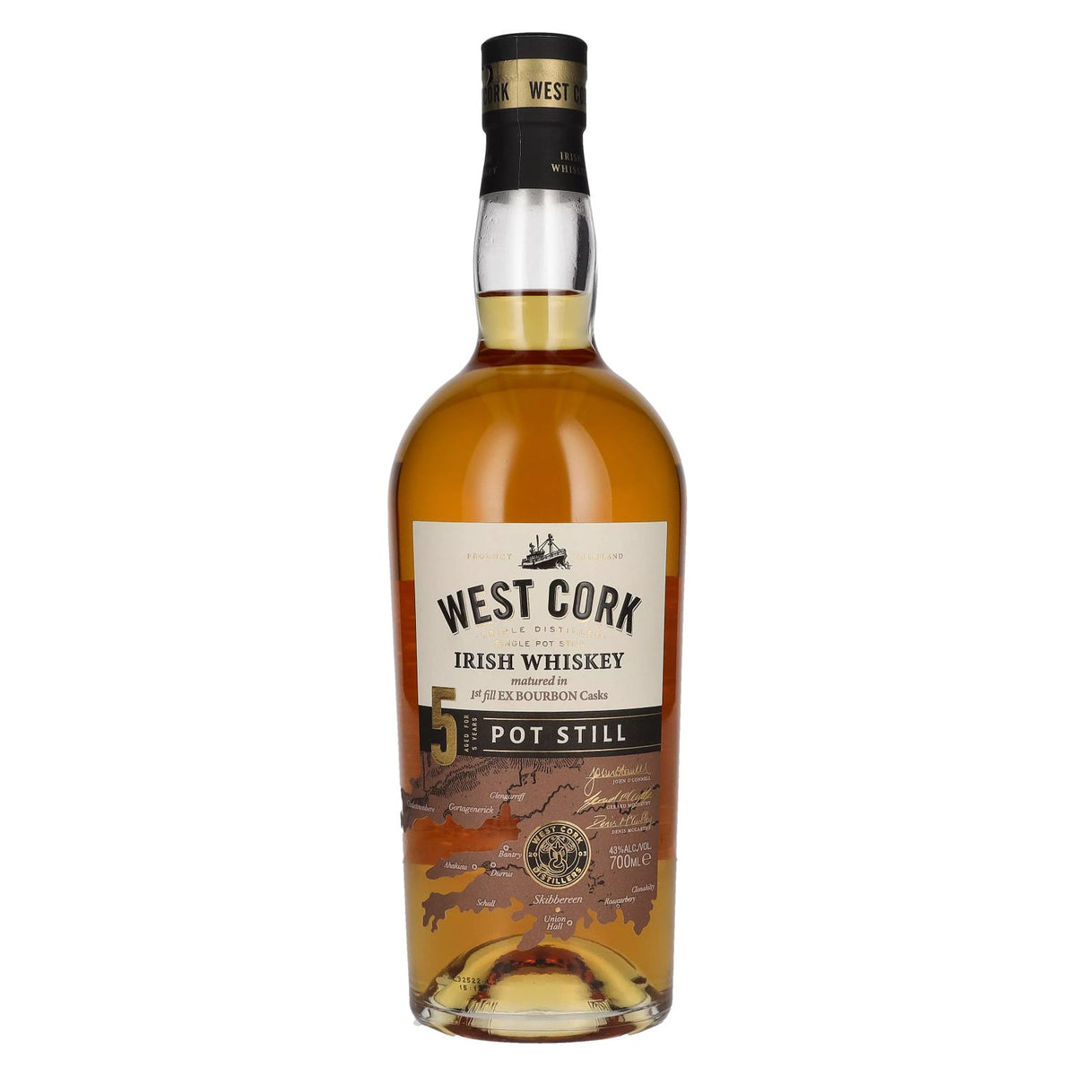West Cork 5-Year-Old Pot Still Irish Whiskey 43% vol. 0.7 l