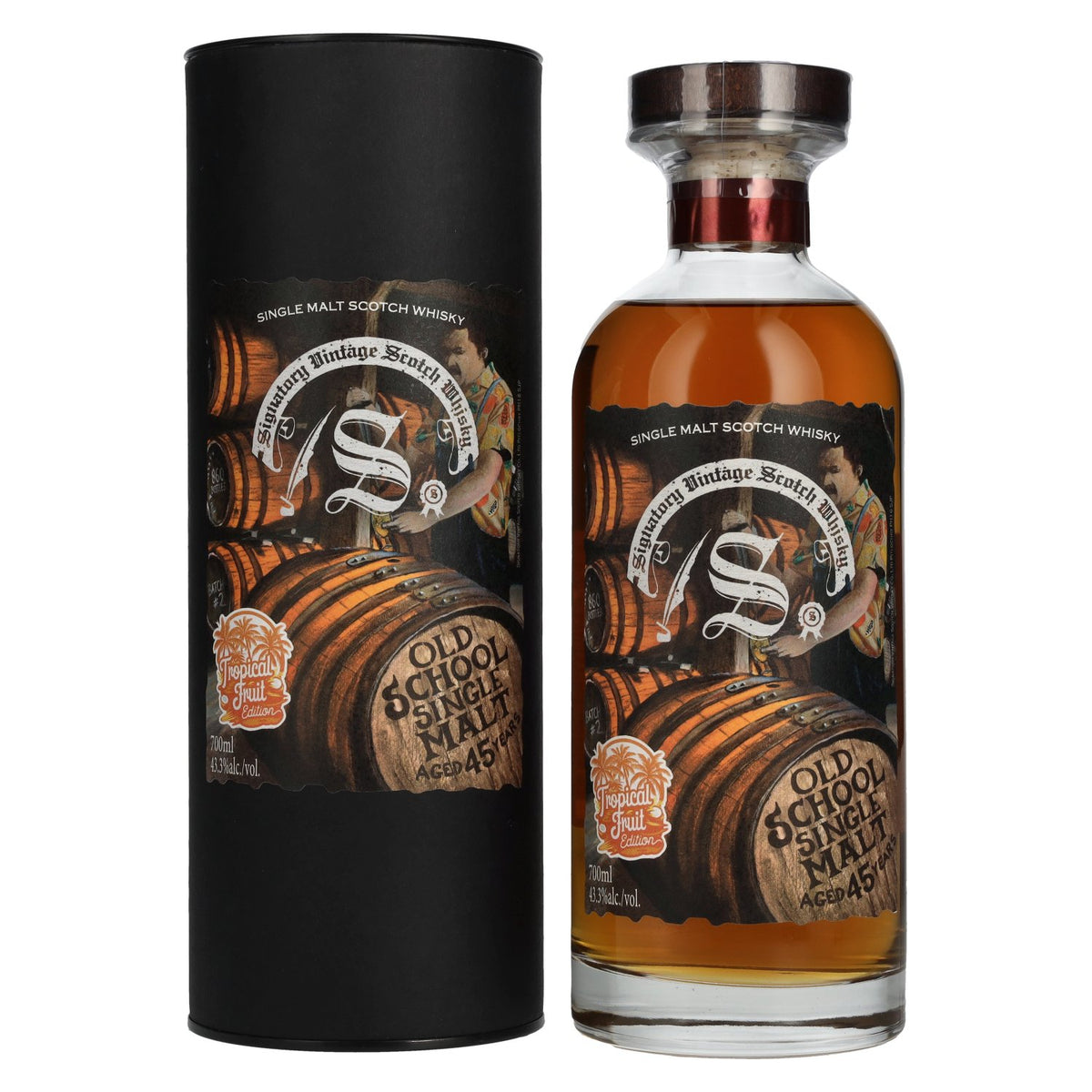 Signatory Vintage 45 Years Old OLD SCHOOL Tropical Fruit Edition 43,3% Vol. 0,7l in gift box