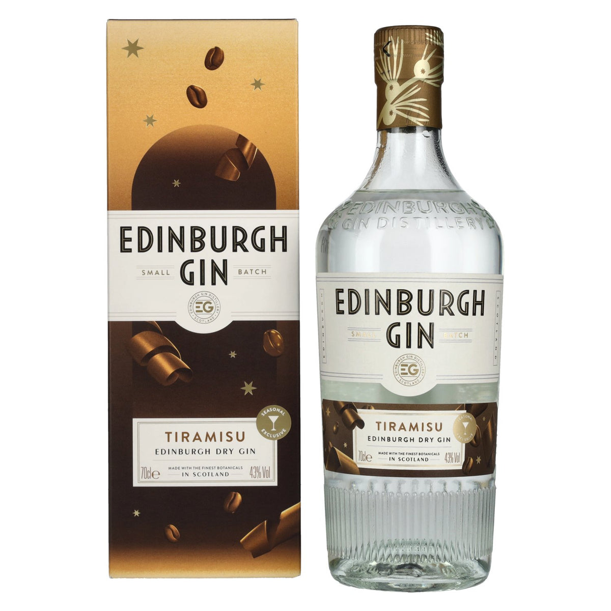Edinburgh TIRAMISU Dry Gin 43% Vol. 0,7l in gift box