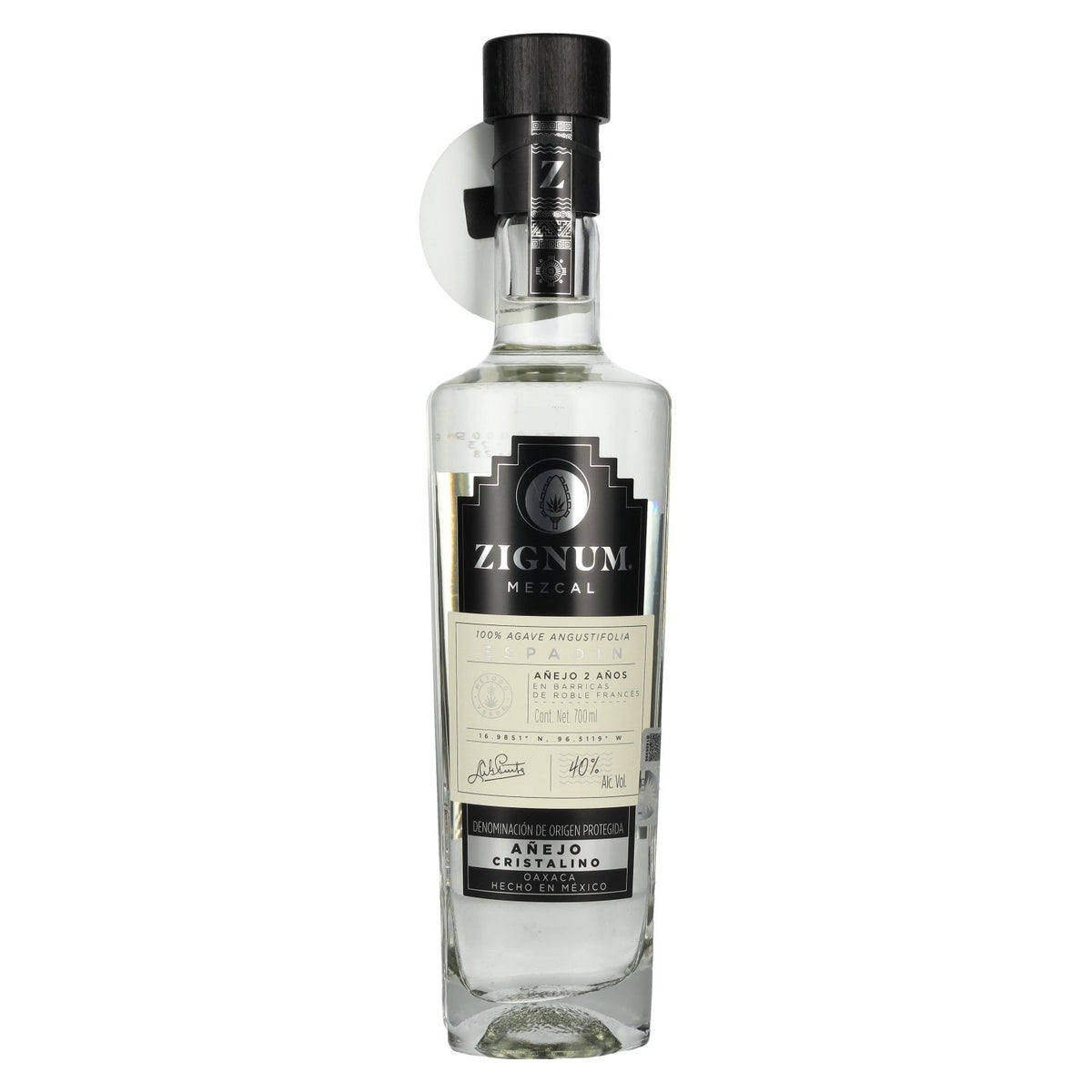 Zignum Mezcal Añejo Cristalino 100 % agave angustifolia AOP 40 % vol. 0,7 l
