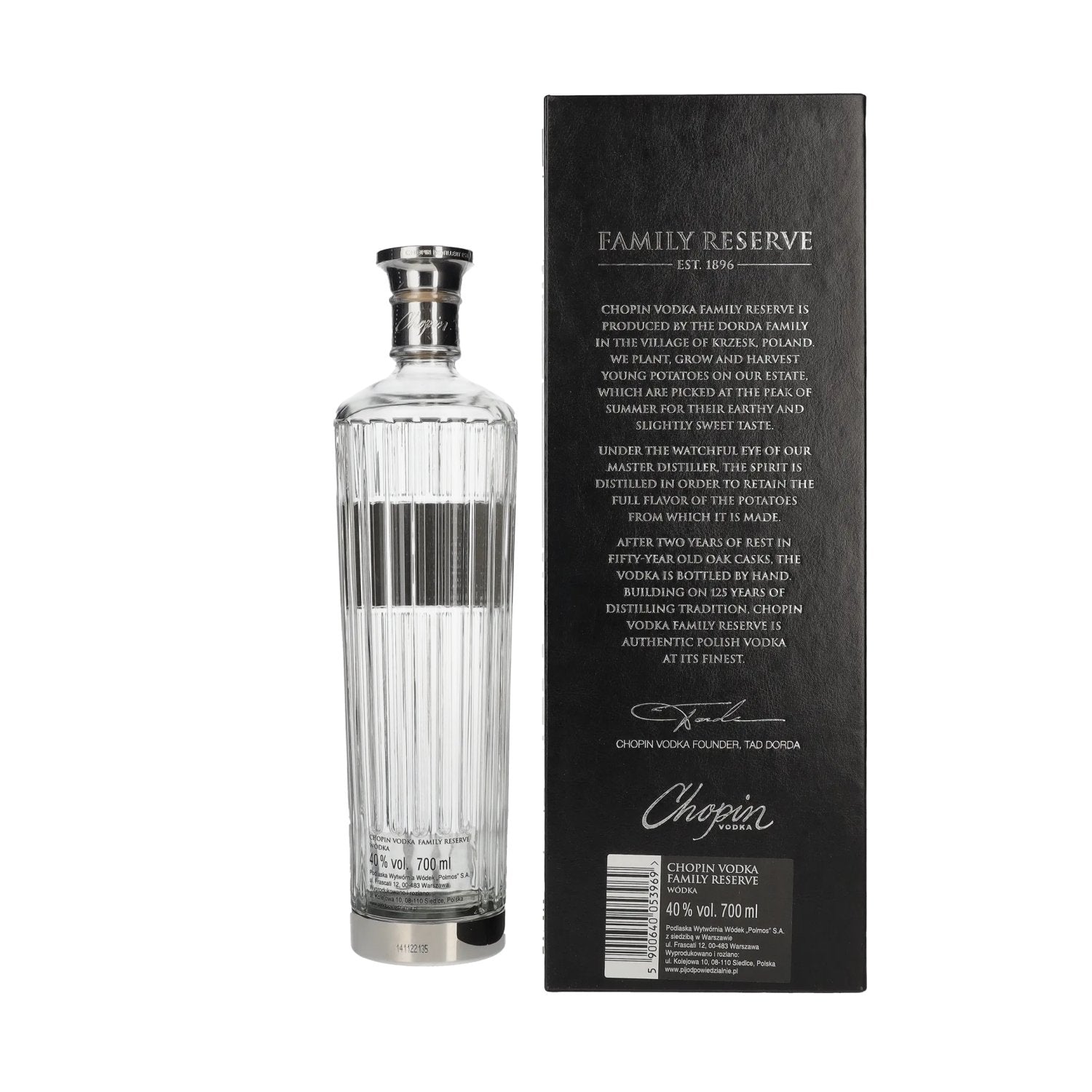 Chopin FAMILY RESERVE Extra Rare Young Potato Vodka 40% Vol. 0,7l in Geschenkbox