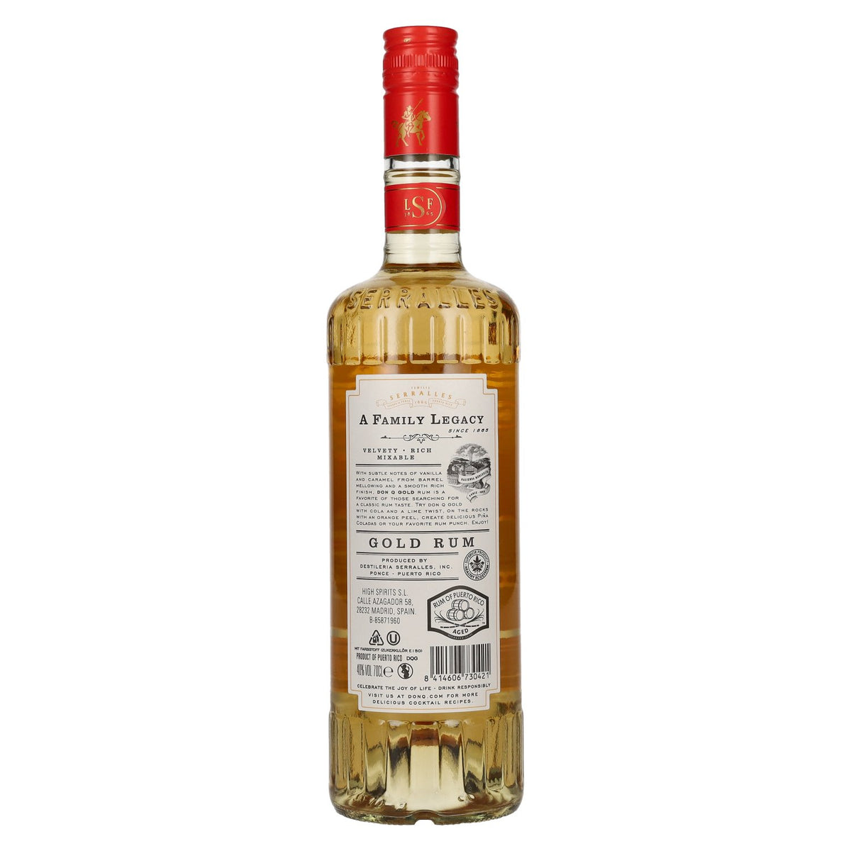 Don Q GOLD Puerto Rican Rum 40% Vol. 0,7l