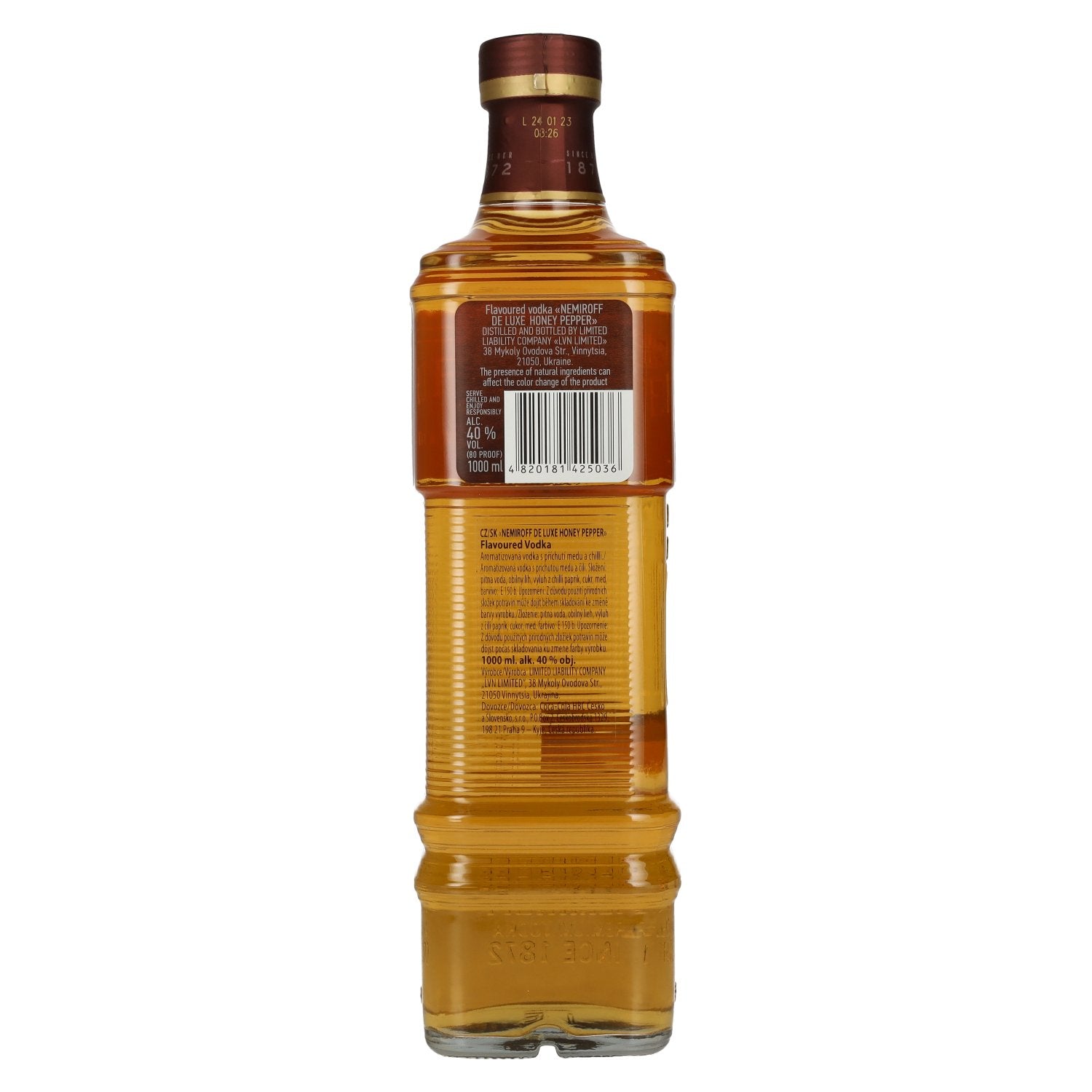 Nemiroff De Luxe HONEY PEPPER Vodka aromatisée 40% vol. 1l