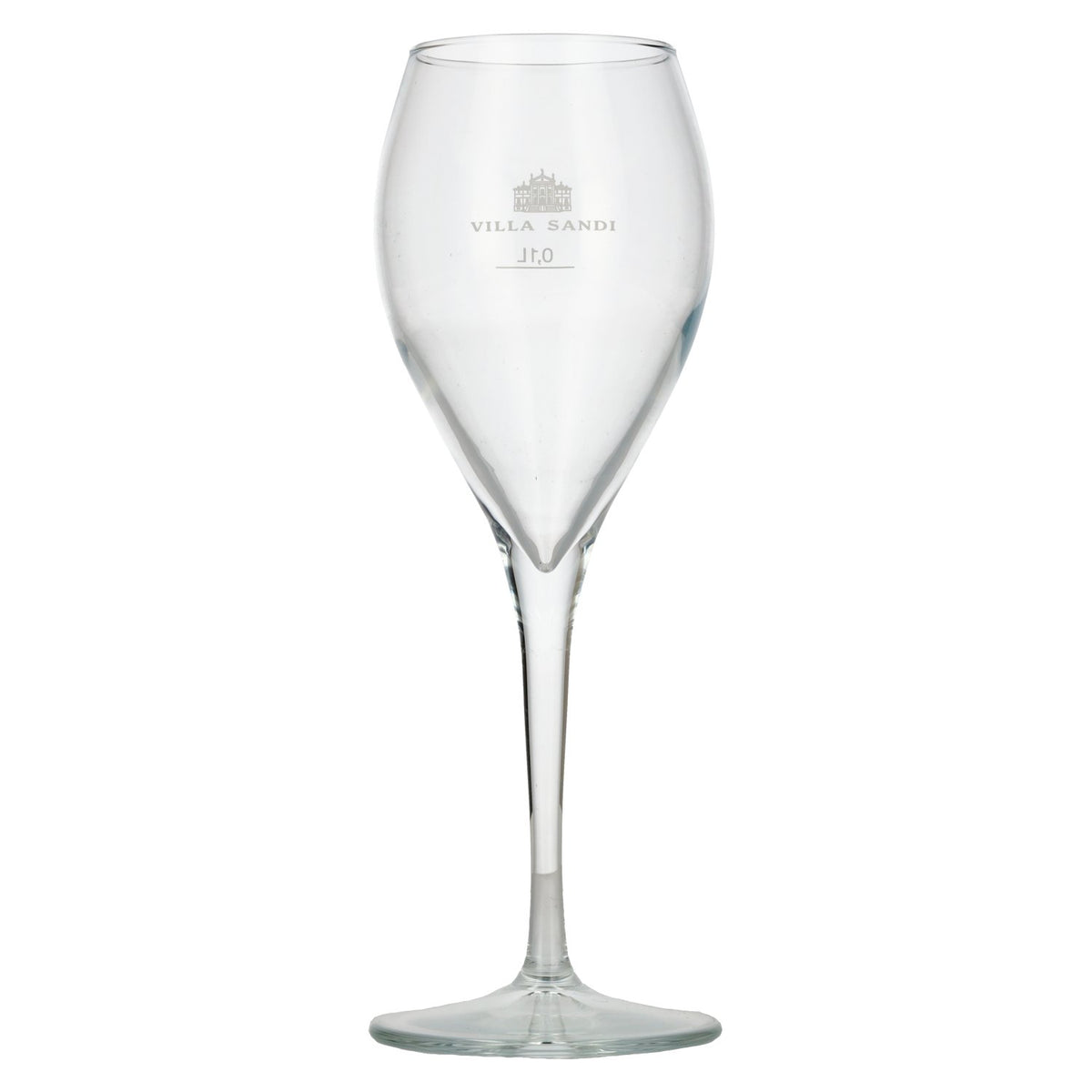 Villa Sandi stemmed glass with 0.1-litre mark