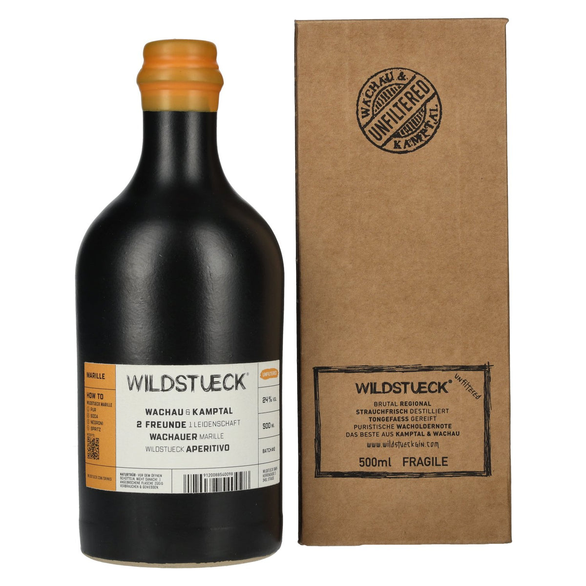 Wildstueck Gin x Wachauer Marille 24% Vol. 0,5l in gift box
