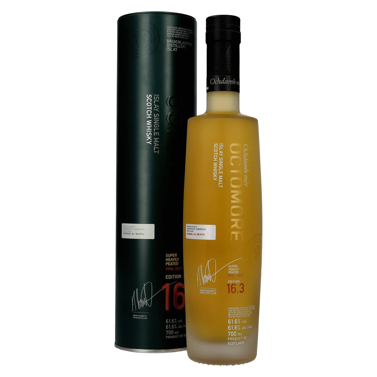 Octomore EDITION: 16.3 Super Heavily Peated Islay Single Malt 61,6% Vol. 0,7l in Tinbox
