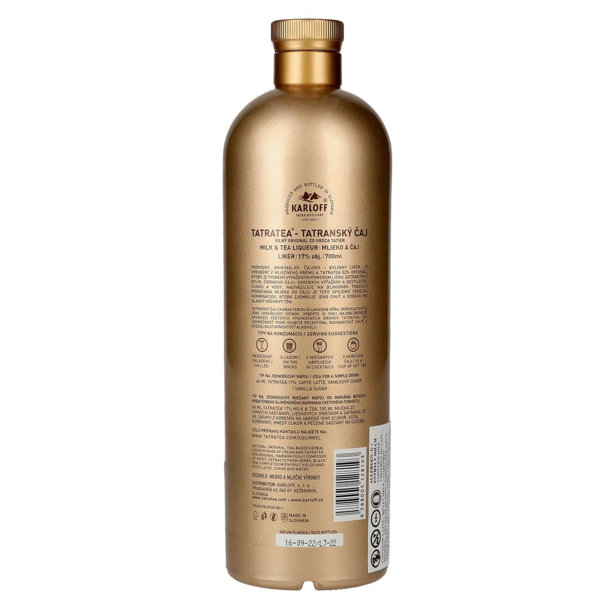 TATRATEA Liqueur de lait et de thé 17% vol. 0,7l