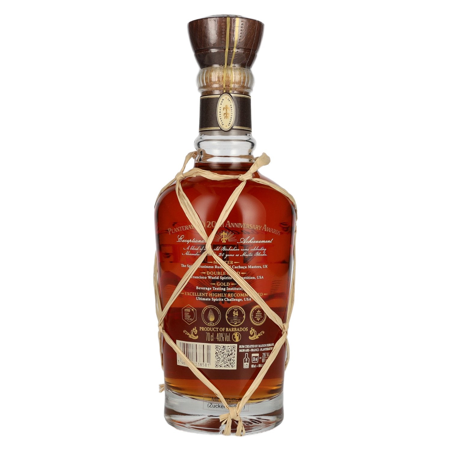 Rhum Planteray BARBADOS XO 20e anniversaire 40 % vol. 0,7 l
