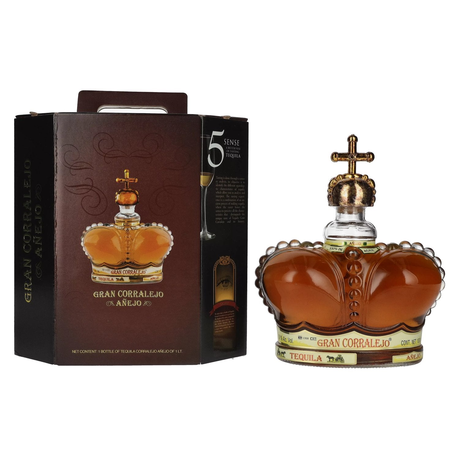 Gran Corralejo Tequila AÑEJO 100% de Agave 38% vol. 1l en boîte cadeau