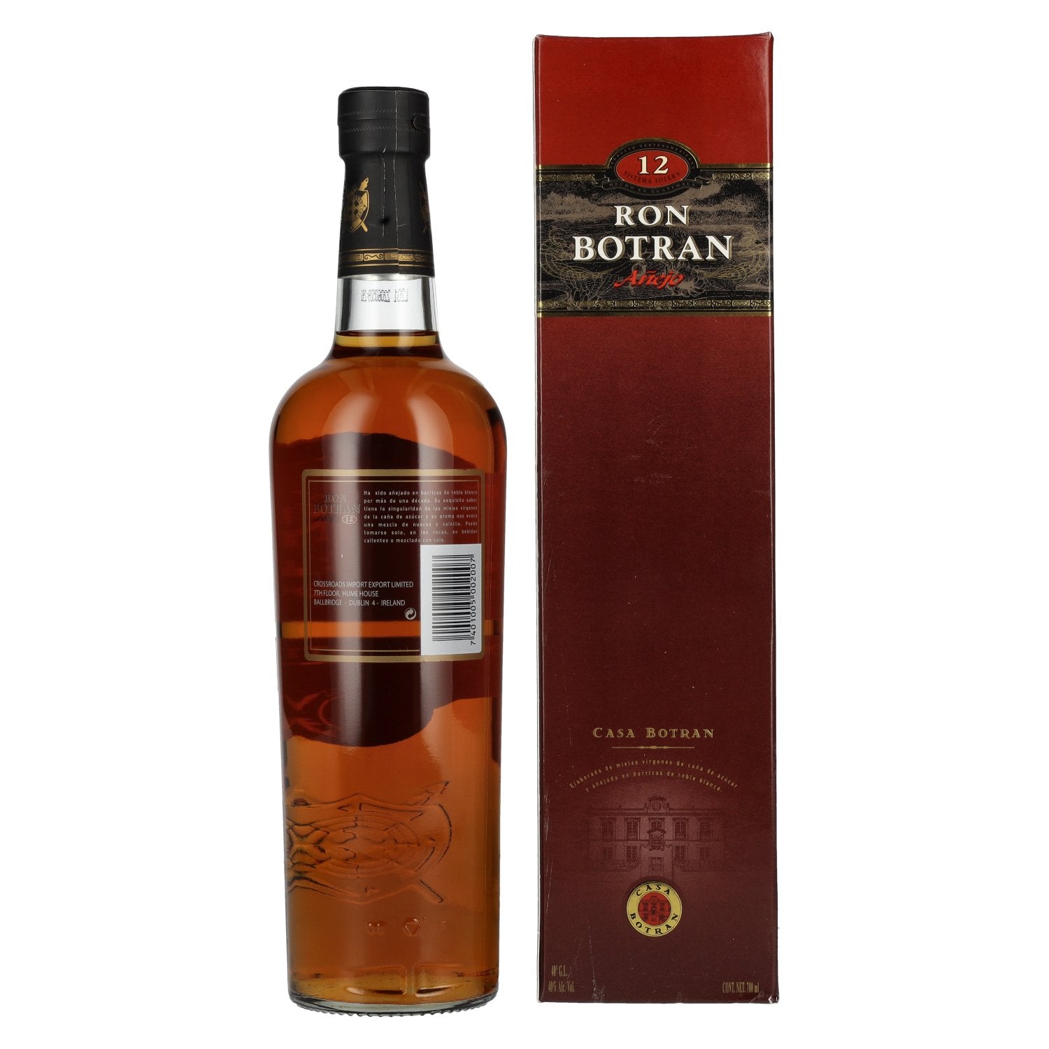 Botran Ron Añejo 12 Sistema Solera 40% Vol. 0,7l in Geschenkbox